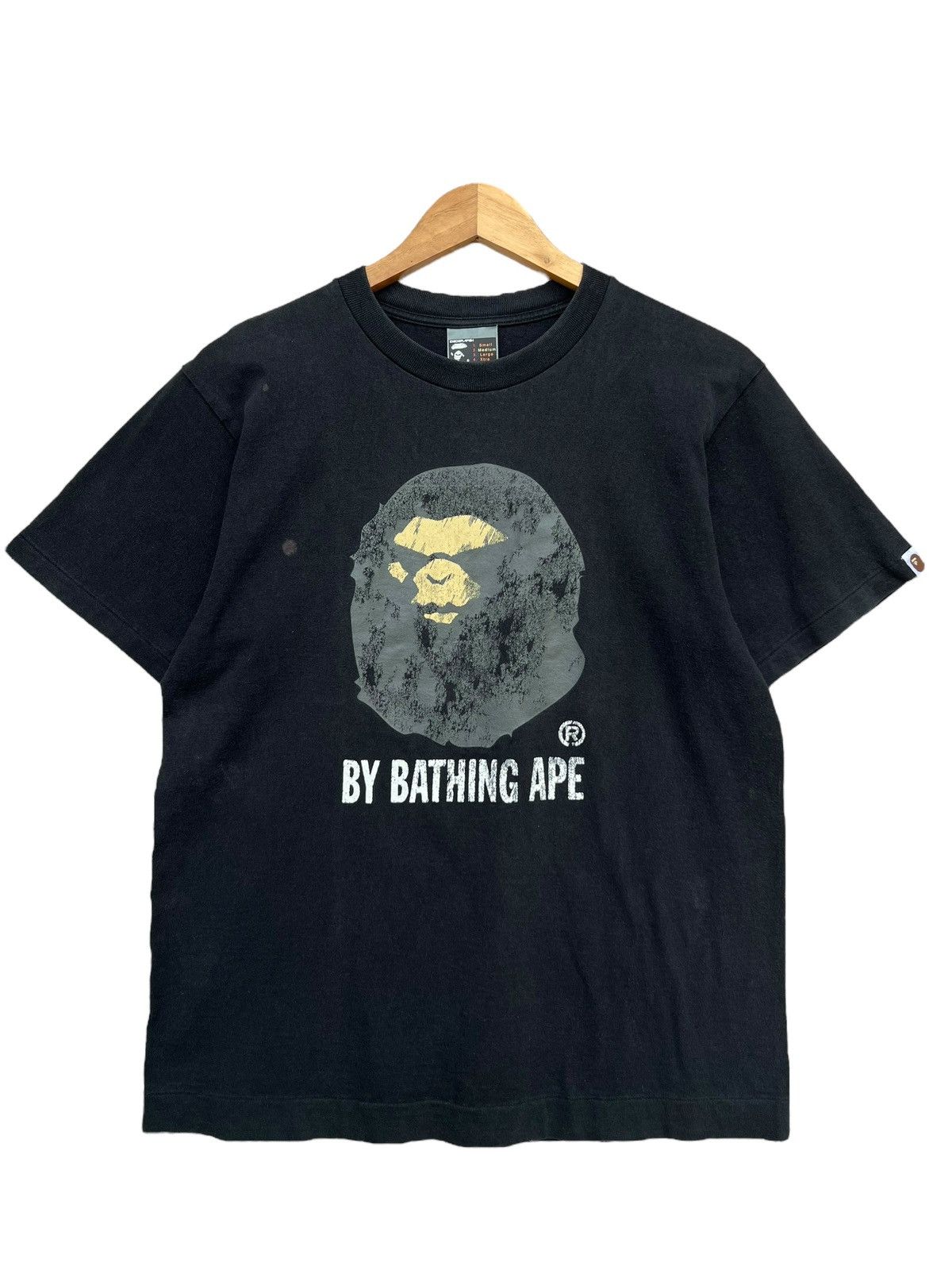 image of Bape x Vintage Mad Face Tee in Black, Men's (Size Medium)