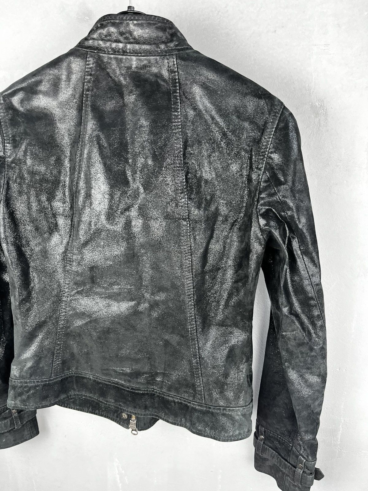 Armani Armani leather jacket biker size s Size S / US 4 / IT 40 - 9 Thumbnail