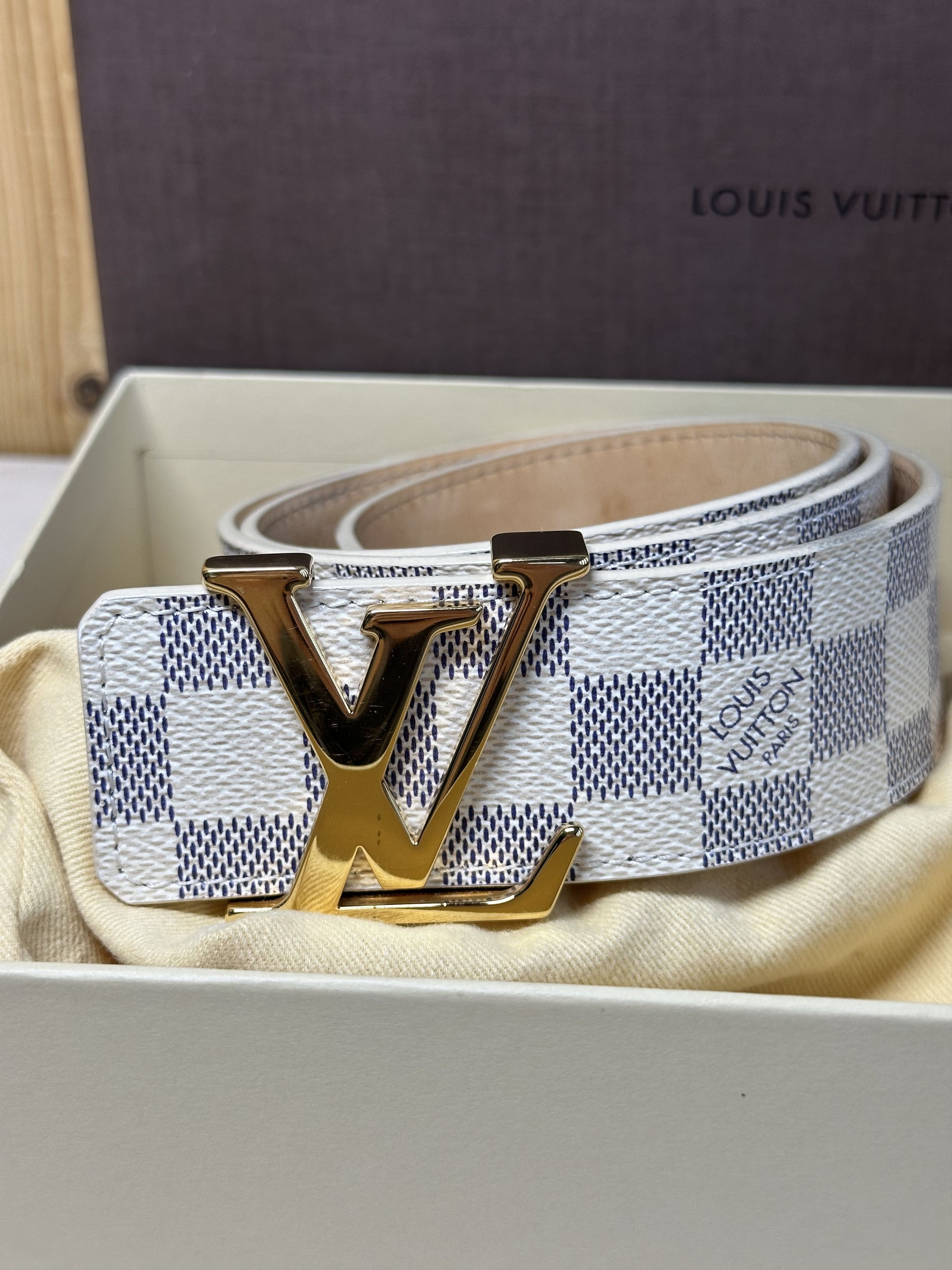 LOUIS VUITTON ホワイトラバーベルト タンブール用 ラバーストラップ ホワイト＆ブルー M ｜ルイ