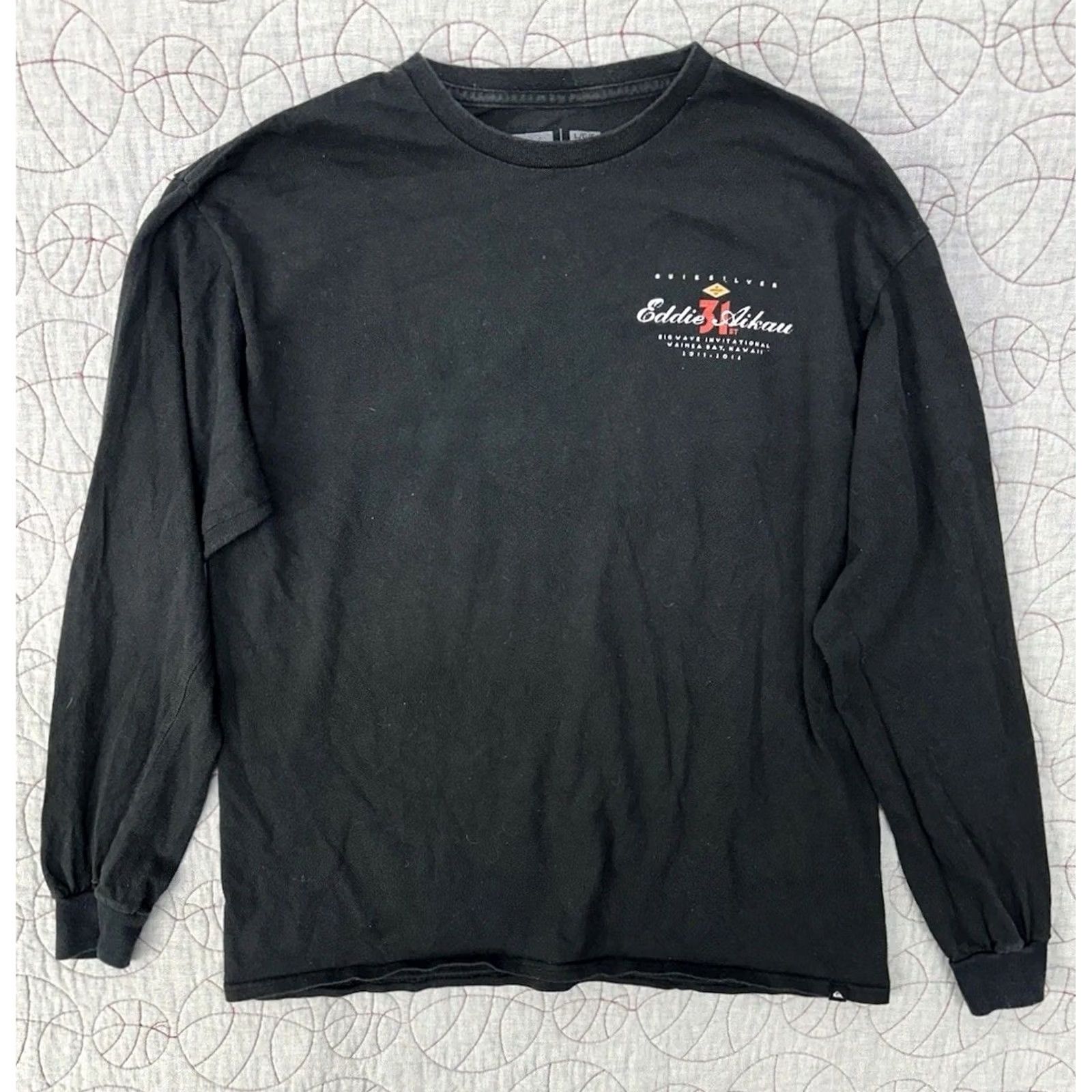 Quiksilver Quicksilver T-Shirt Surfing The Quicksilver In Memory Of Eddie Aikau LS 2015-2016 Black Large Mens Size US L / EU 52-54 / 3 - 2 Thumbnail