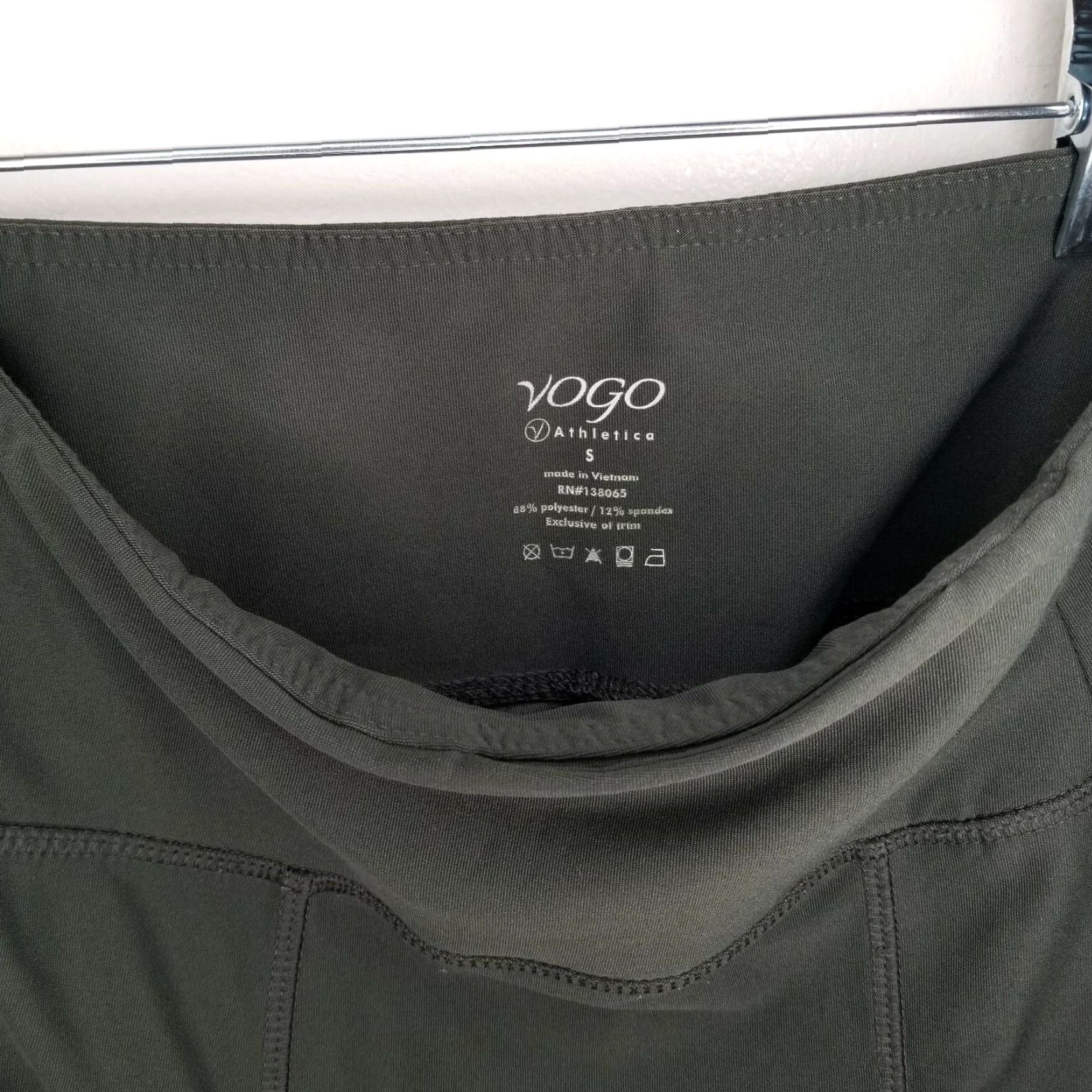 Logo Athletic Vogo Athletica Womens Yoga Pants Small Green Size 28" / US 6 / IT 42 - 3 Thumbnail