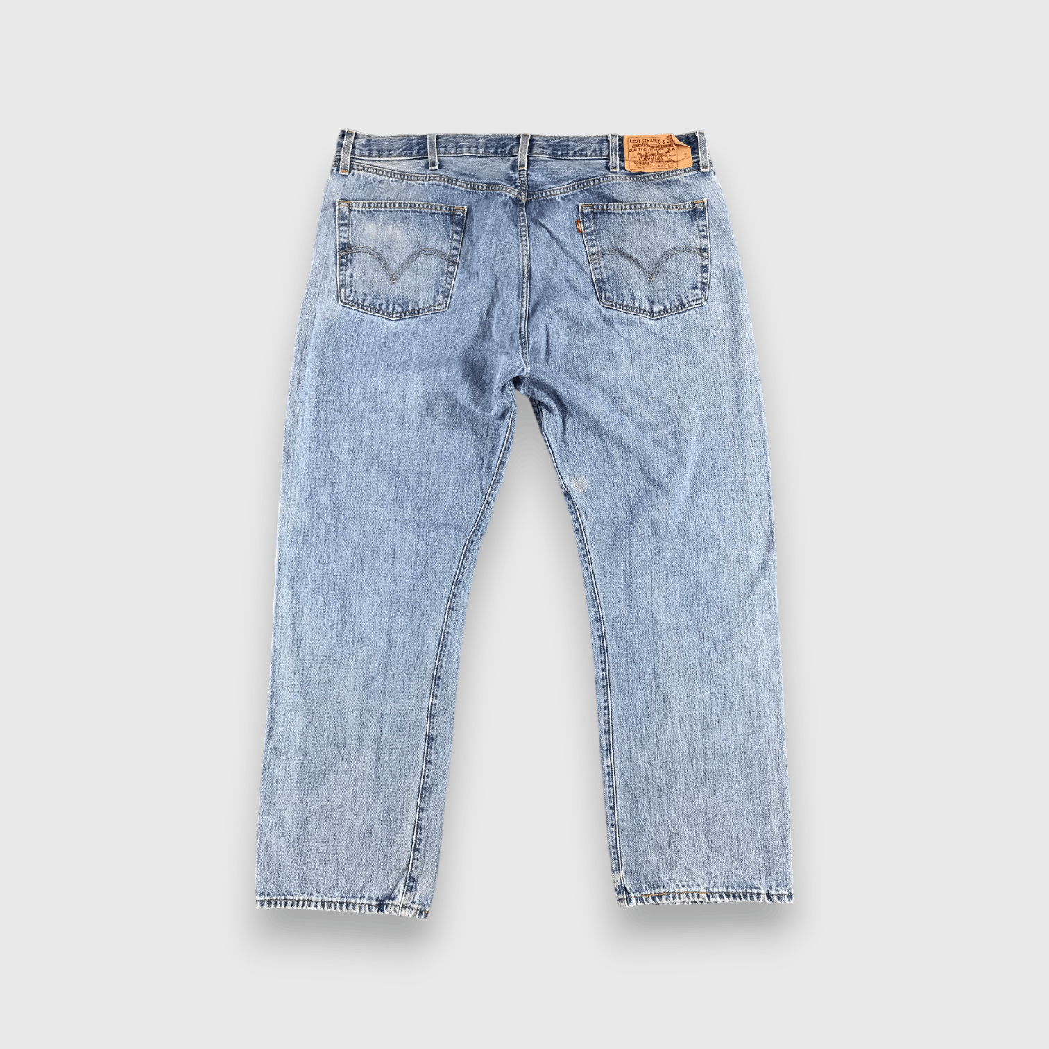 Levi's Vintage 90s Light Wash Levis 501 Jeans-J1230 Size US 42 / EU 58 - 2 Thumbnail