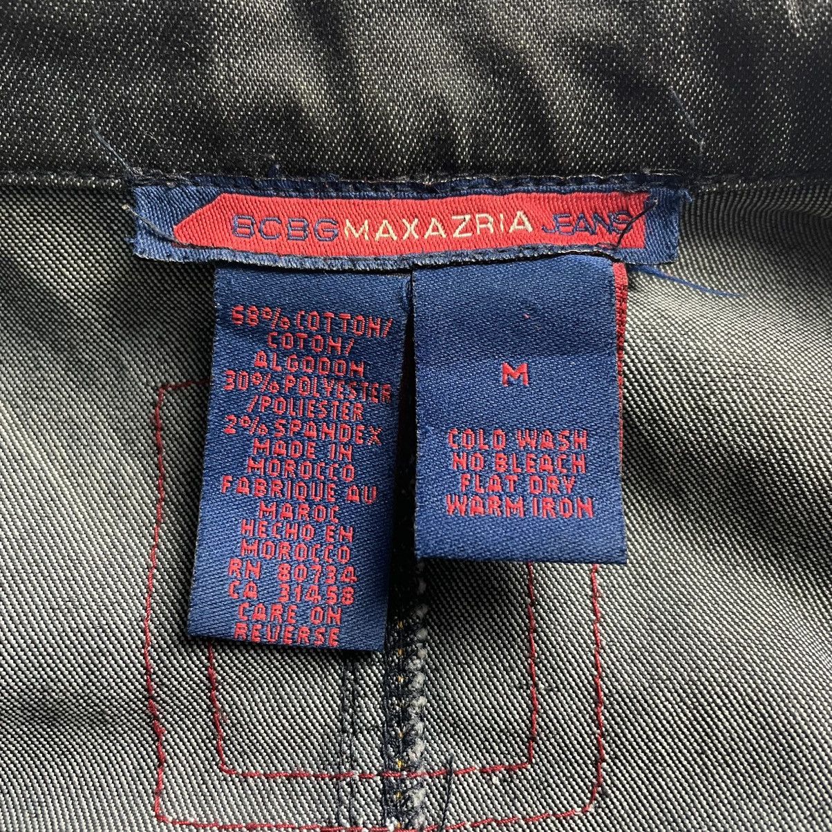 Bcbgmaxazria BCBG MAXAZRIA JEANS BUTTON UP CROPPED DENIM JACKET Size M / US 6-8 / IT 42-44 - 17 Thumbnail