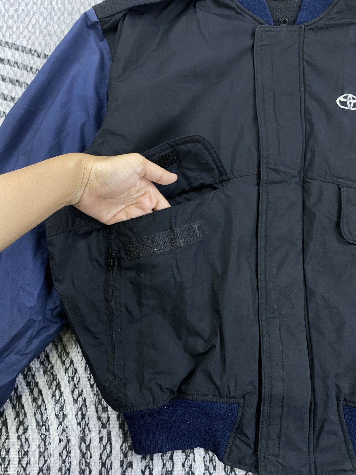 Japanese Brand Vintage Toyota Tecno Motorsport Racing Bomber Jacket Size US XL / EU 56 / 4 - 7 Thumbnail