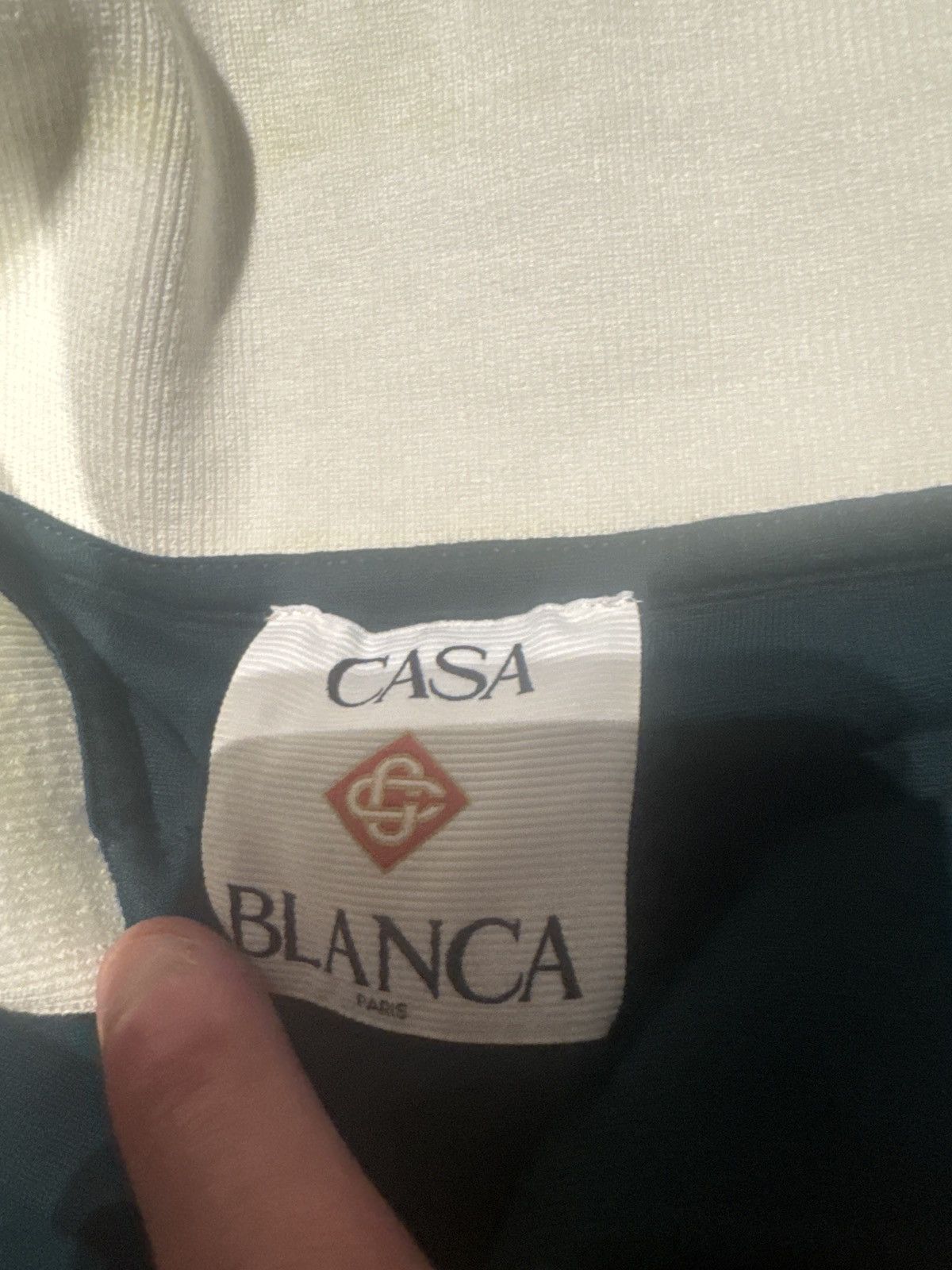 Casablanca Casablanca Long-Sleeve Viscose Polo ‘Green’ Size US M / EU 48-50 / 2 - 2 Thumbnail