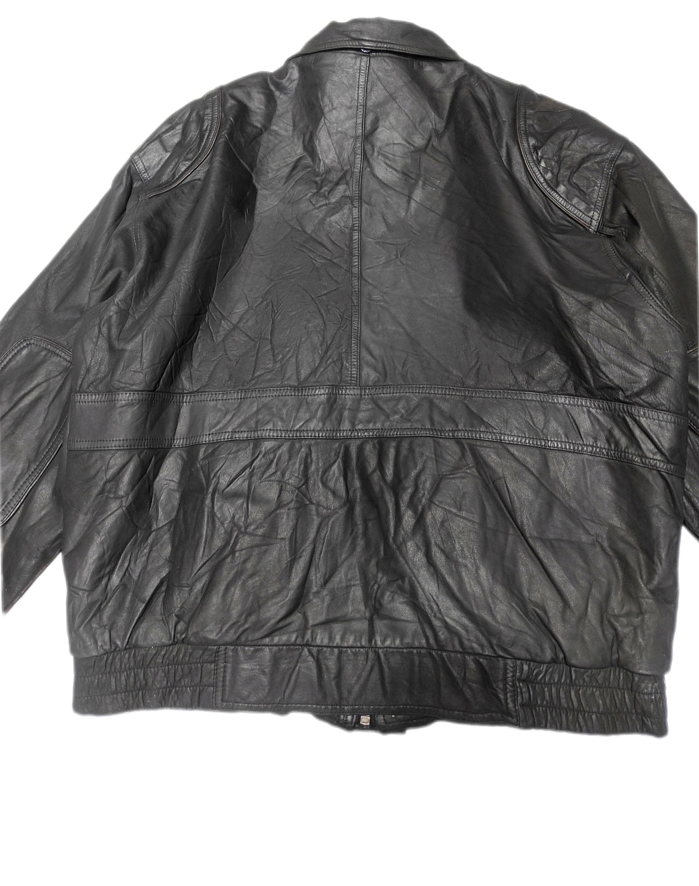 Adidas Rare Adidas 1989 Classic Genuine Leather Bomber Jacket Size US M / EU 48-50 / 2 - 6 Thumbnail