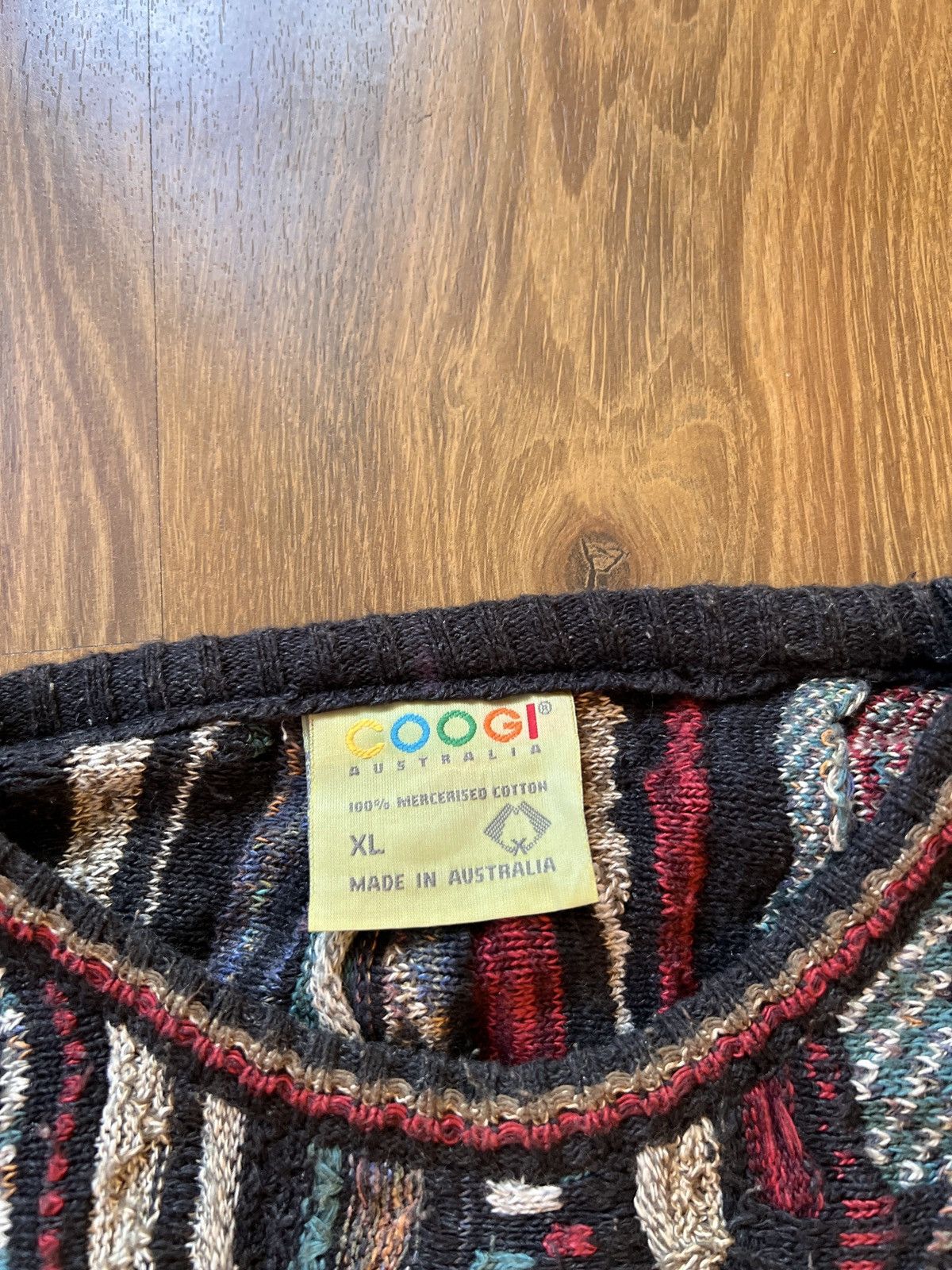Coogi Rare Coogi 3D Knit / Sweater (Blue/Red/White) Size US L / EU 52-54 / 3 - 9 Thumbnail