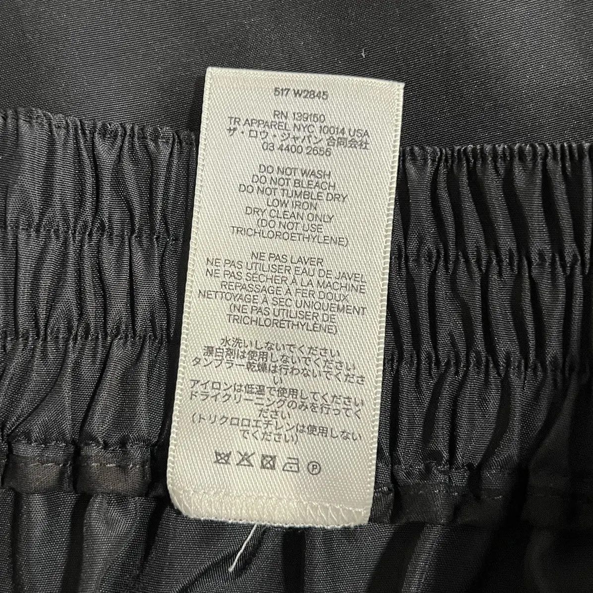 The Row The Row Black Davide Trousers in Polyamide & Silk Size US 33 - 4 Thumbnail