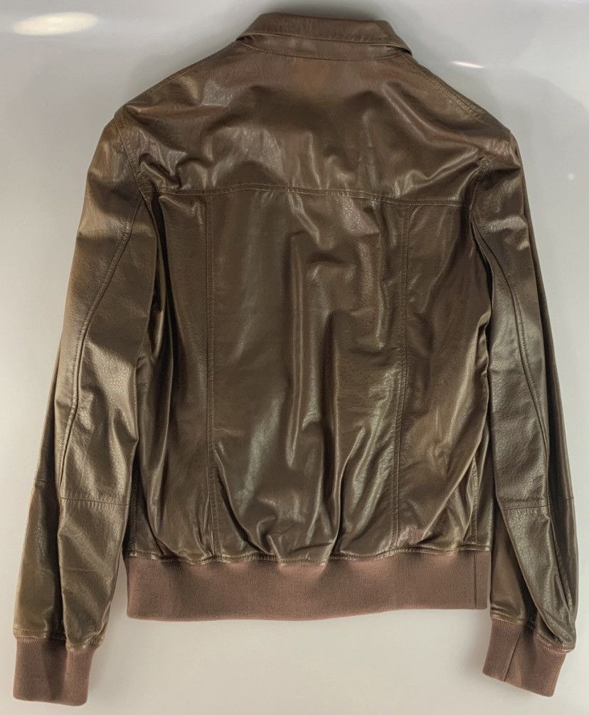 Brunello Cucinelli Brunello Cucinelli 🇮🇹 mocha leather silk lined bomber L NWT Size US L / EU 52-54 / 3 - 4 Thumbnail