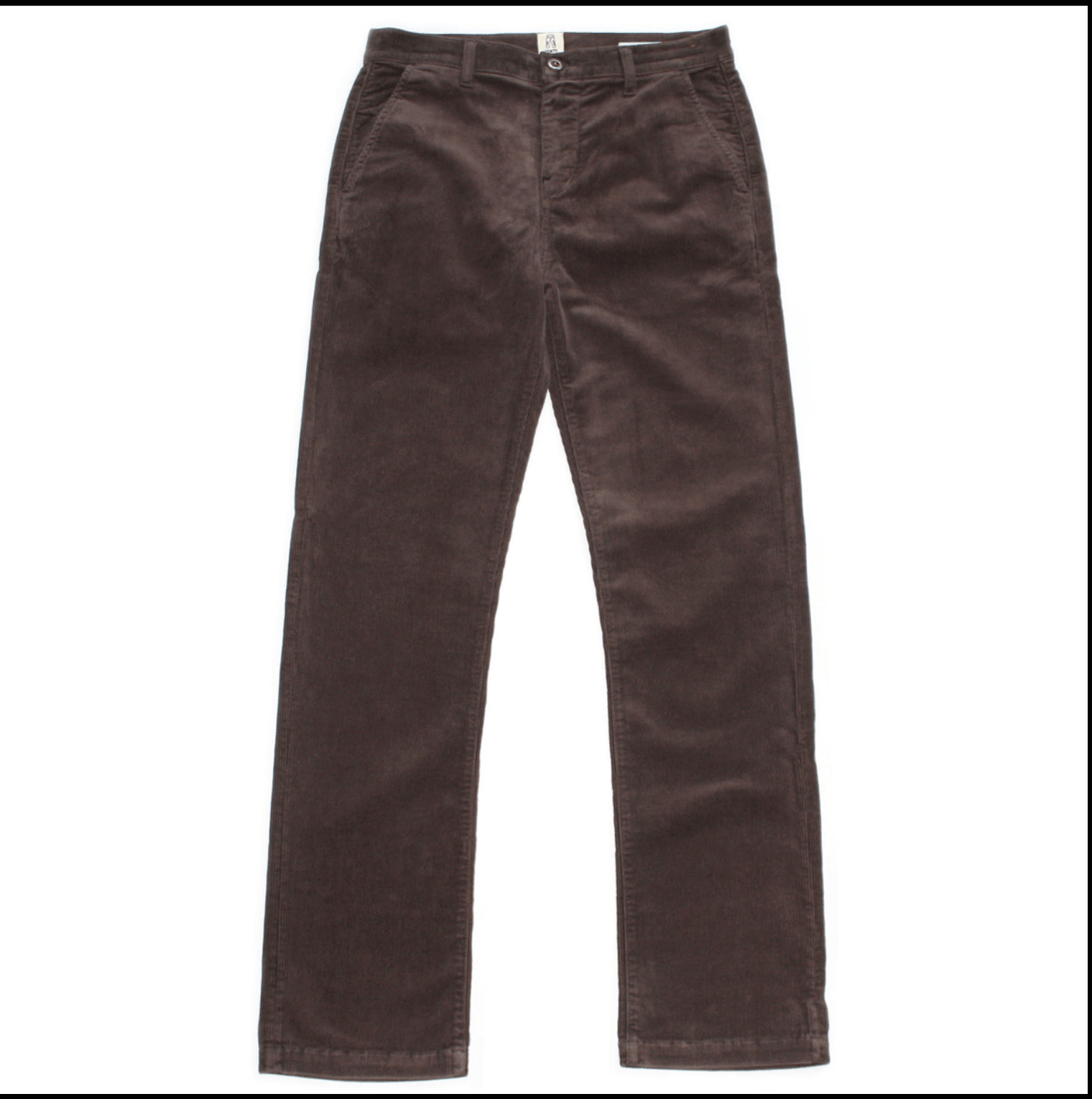 Hiroshi Kato Carob "Pipe" Straight Leg Stretch Cord Chino Size US 32 / EU 48 - 1 Thumbnail
