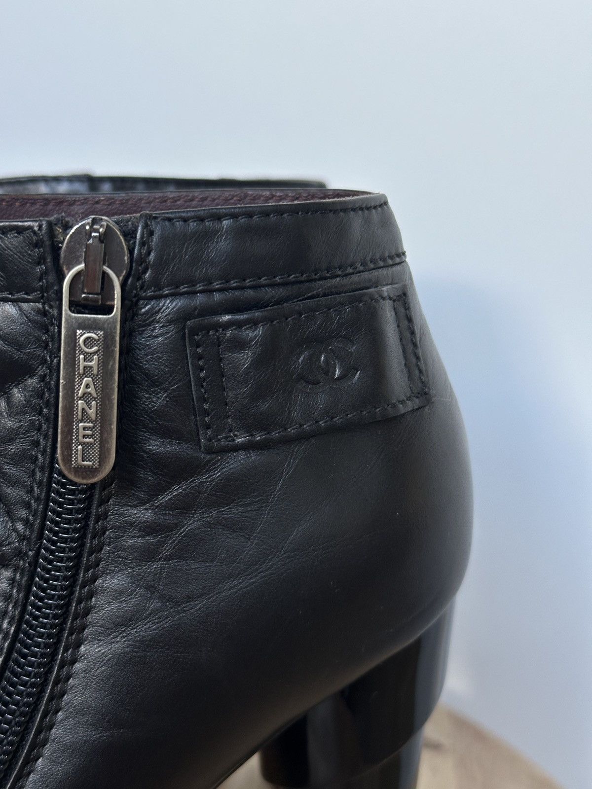 Chanel Chanel Mademoiselle quilted ankle boots with box Size US 6 / IT 36 - 7 Thumbnail