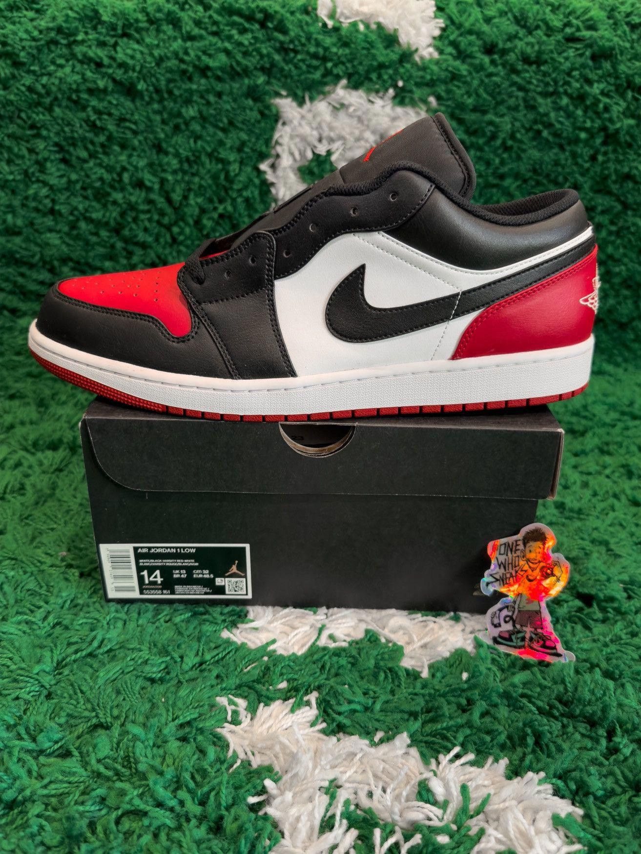 Jordan Brand Jordan 1 Low Bred Toe Size 14 Size US 14 / EU 47 - 12 Thumbnail