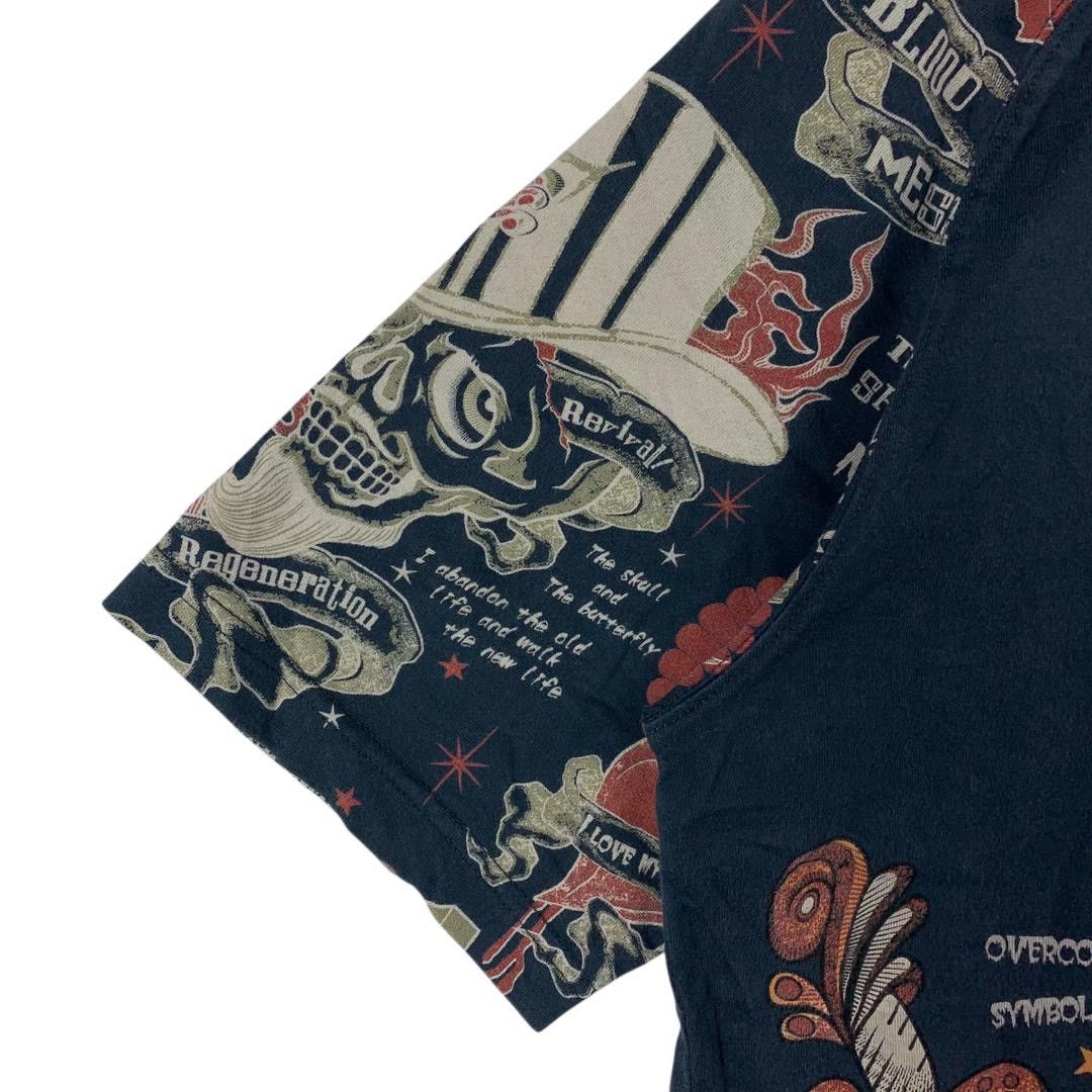Japanese Brand Vintage BLOOD MASSAGE the tattoo is a splendid art tee Size US M / EU 48-50 / 2 - 6 Thumbnail