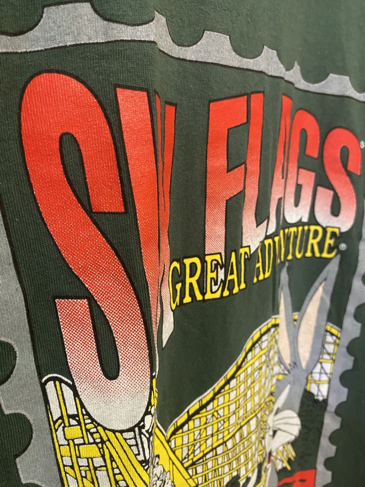 Vintage 1994 Sherry’s Six Flags Wish You Were Here T-Shirt Size US L / EU 52-54 / 3 - 6 Thumbnail
