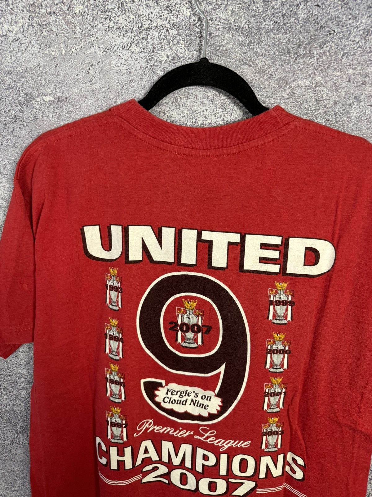 Vintage Vintage Manchester United Champions 2007 Red Tee Merchandise Size US S / EU 44-46 / 1 - 12 Thumbnail