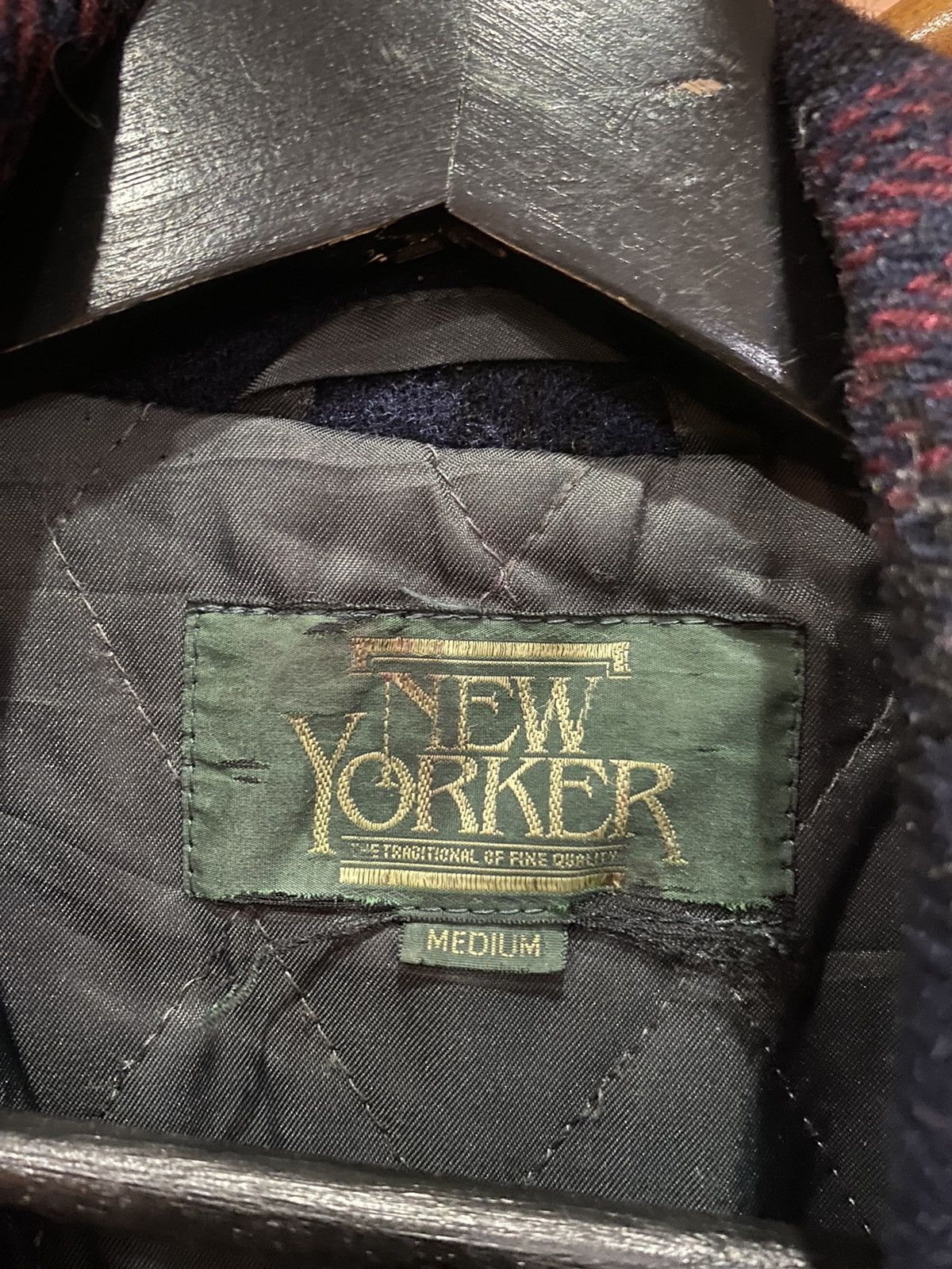 Japanese Brand New Yorker Woolen Plaid Jacket, Medium - Classic Style Size US M / EU 48-50 / 2 - 4 Thumbnail