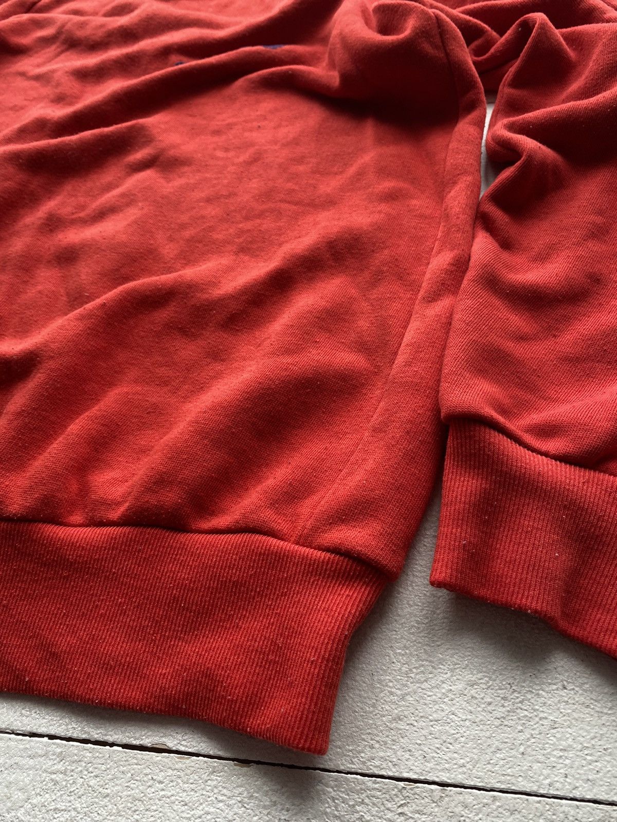 Adidas × Vintage 80s Adidas Red Mens Sweatshirt W Germany rare Size US M / EU 48-50 / 2 - 6 Thumbnail