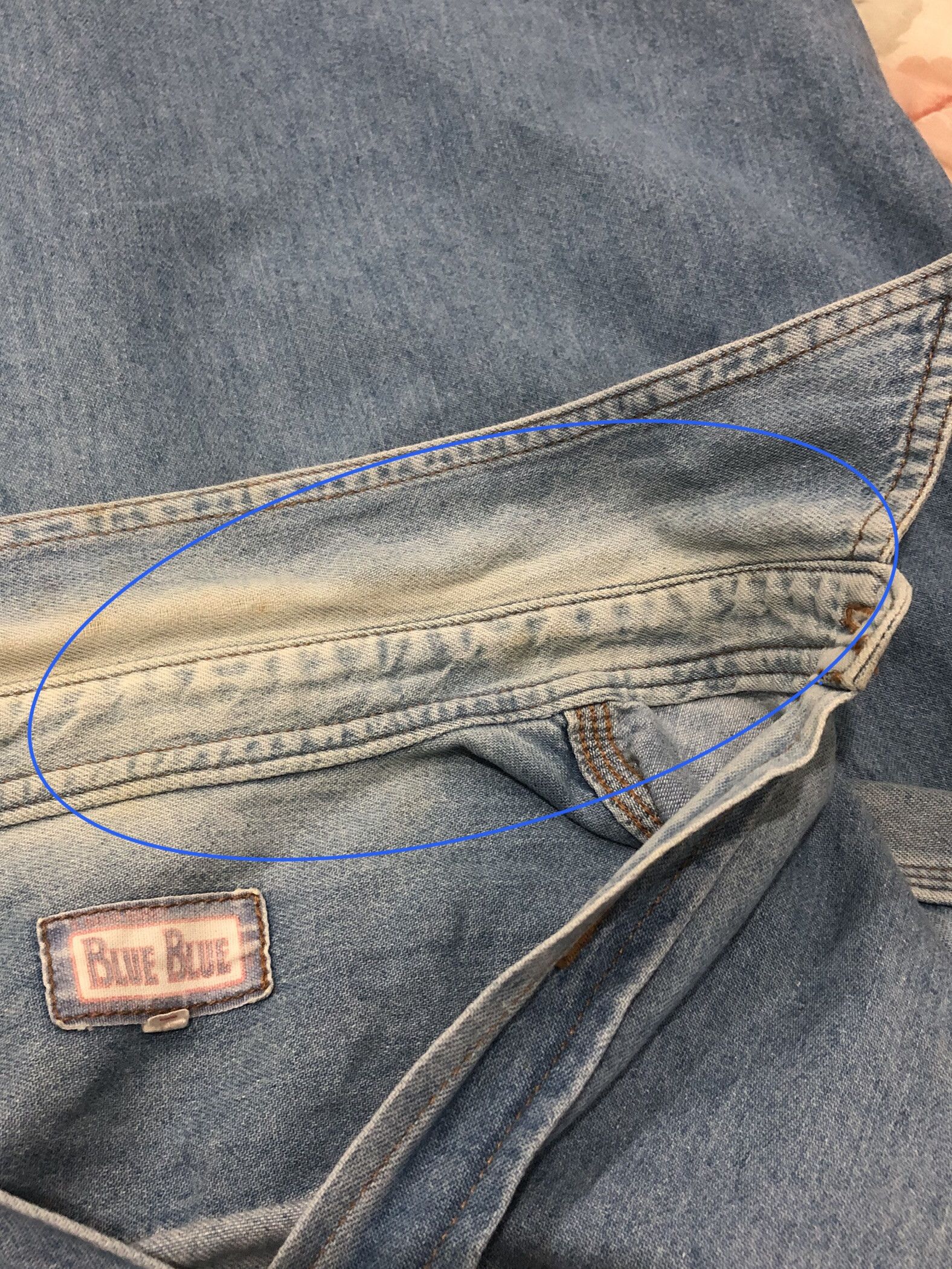 Blue Blue Japan × Japanese Brand × Vintage Vintage Worn Blue Blue Button Up Denim Shirt Size US M / EU 48-50 / 2 - 10 Thumbnail