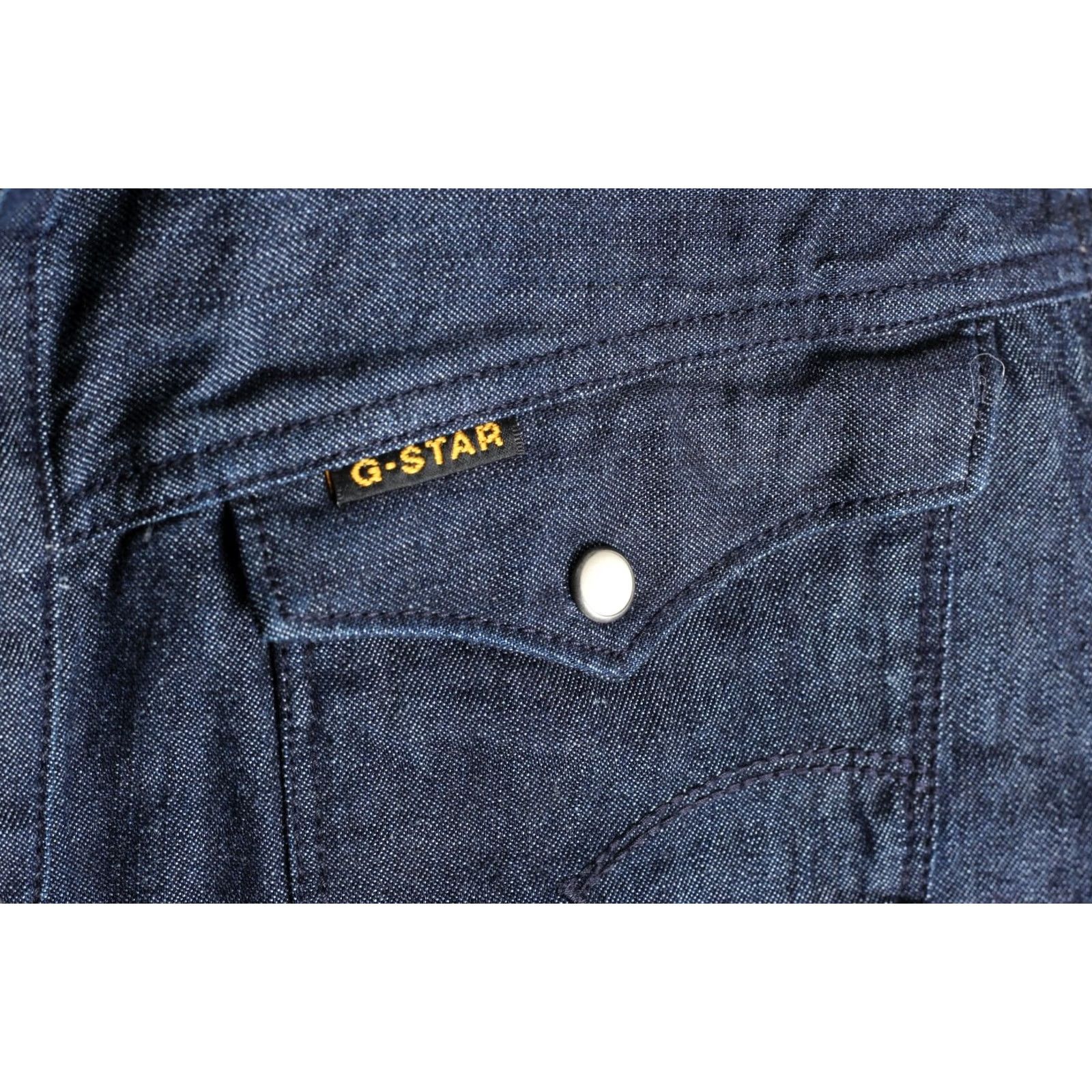 G-Star G-STAR ARC 3D Denim Shirt Slim Fit Men Size S Long Sleeve Snap Size US S / EU 44-46 / 1 - 4 Thumbnail