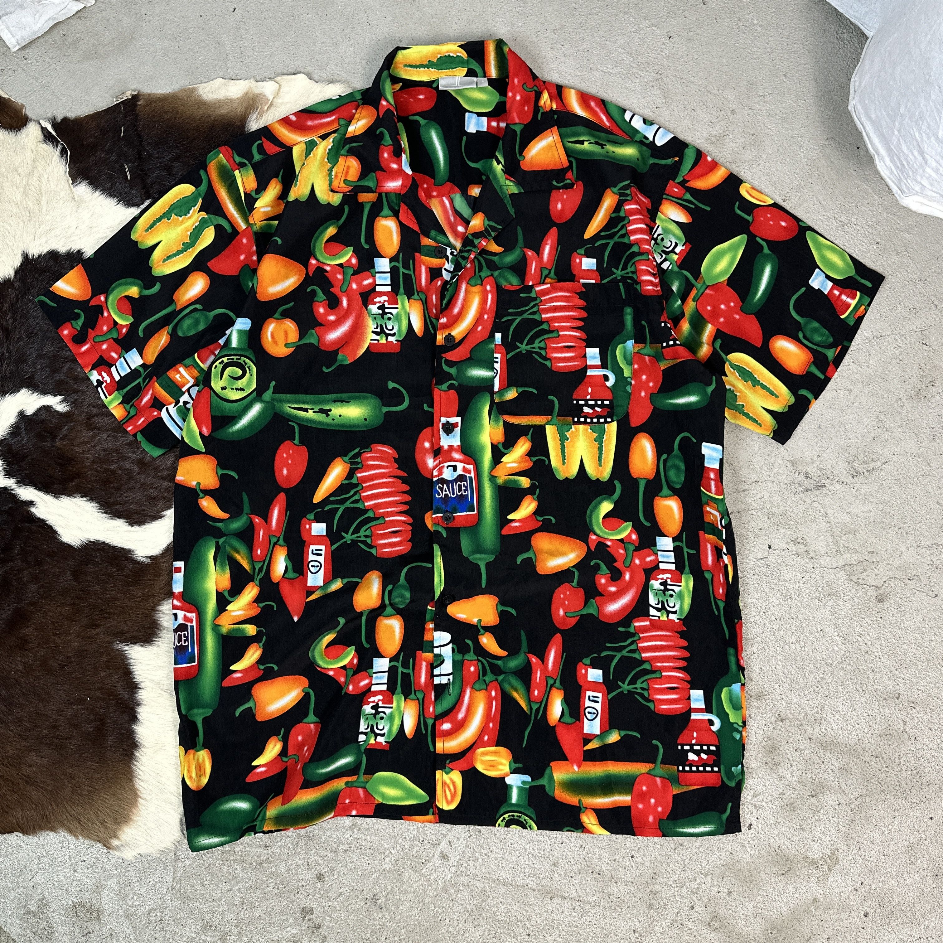 Vintage Vintage Spicy Chilli Summer Shirt Size US L / EU 52-54 / 3 - 1 Thumbnail