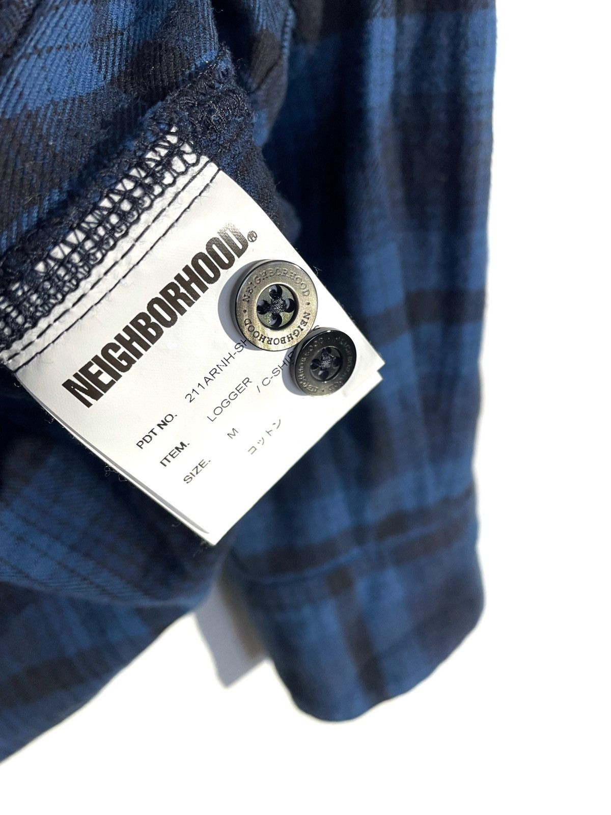 Japanese Brand × Neighborhood Neighborhood Japan Men Flannel Shirt Size M Square Print Size US M / EU 48-50 / 2 - 6 Thumbnail