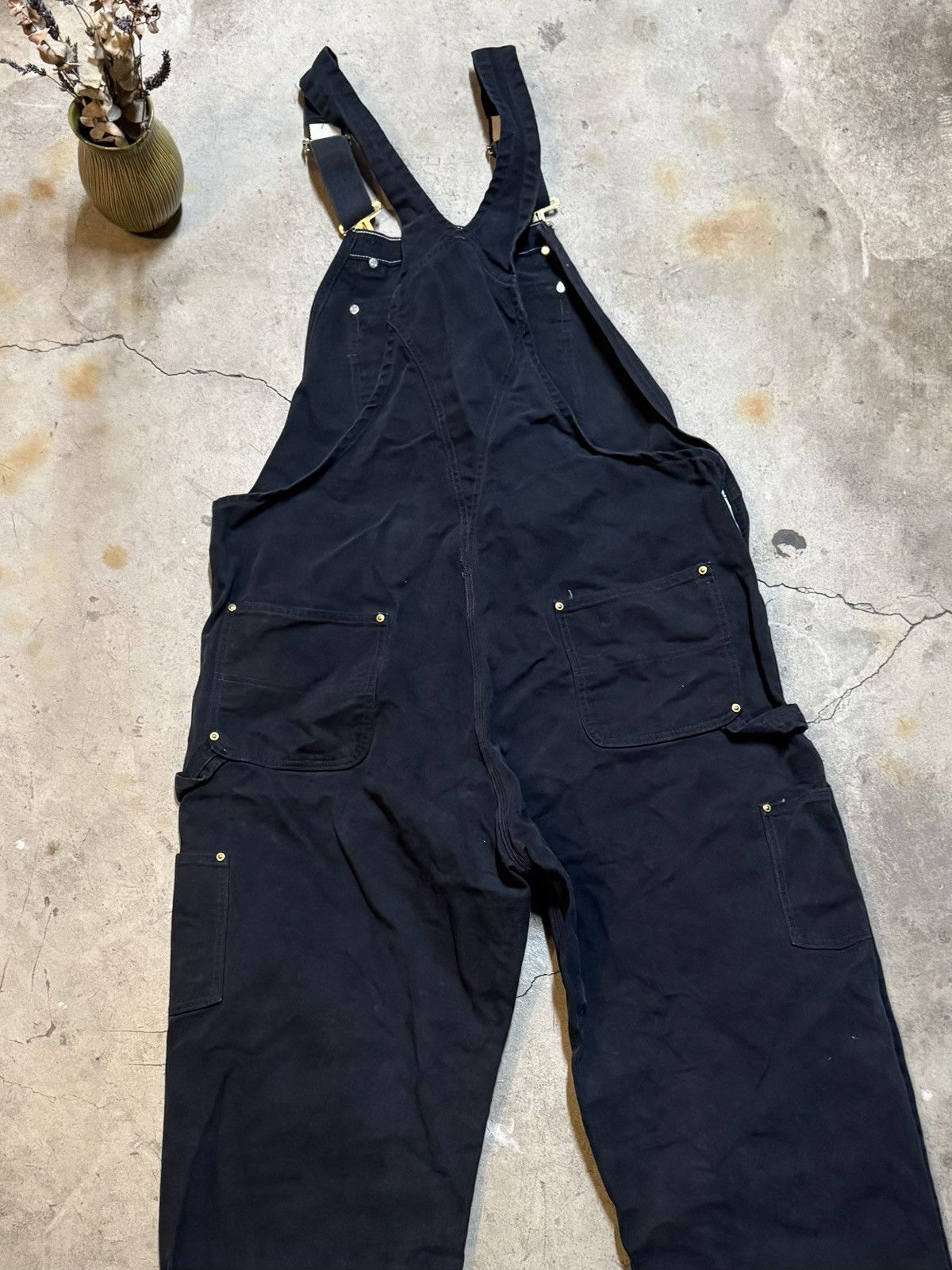Carhartt Carhartt Double Knee Bib Overalls R37 Black Size 42 Workwear Size US 42 / EU 58 - 9 Thumbnail