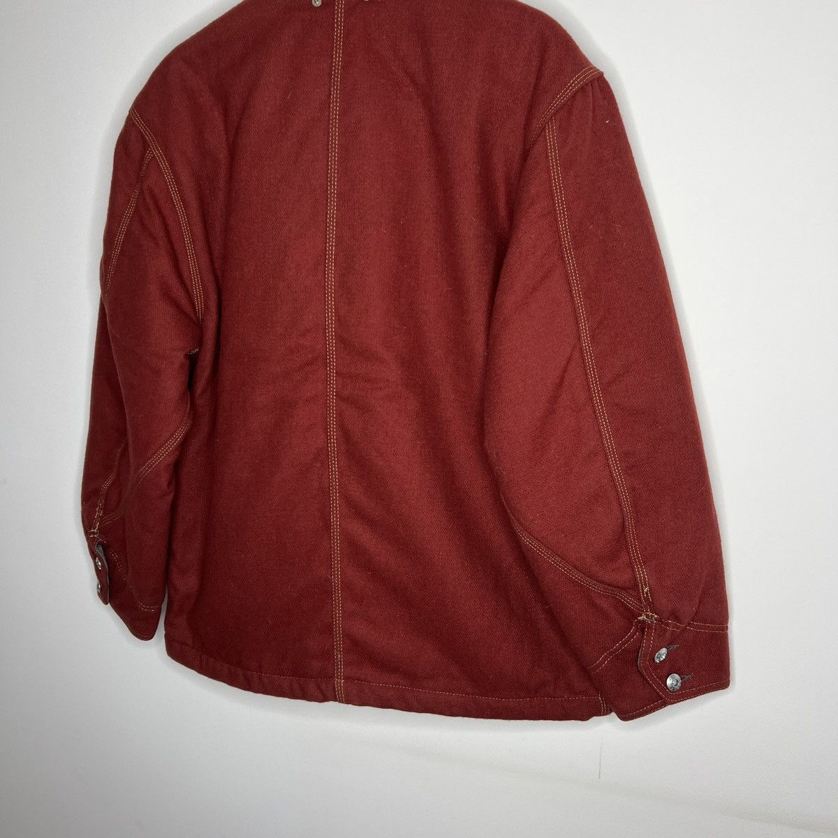 Diesel × Vintage Vintage Diesel Wool Jacket Coat Rare 90s Red Size US M / EU 48-50 / 2 - 11 Thumbnail