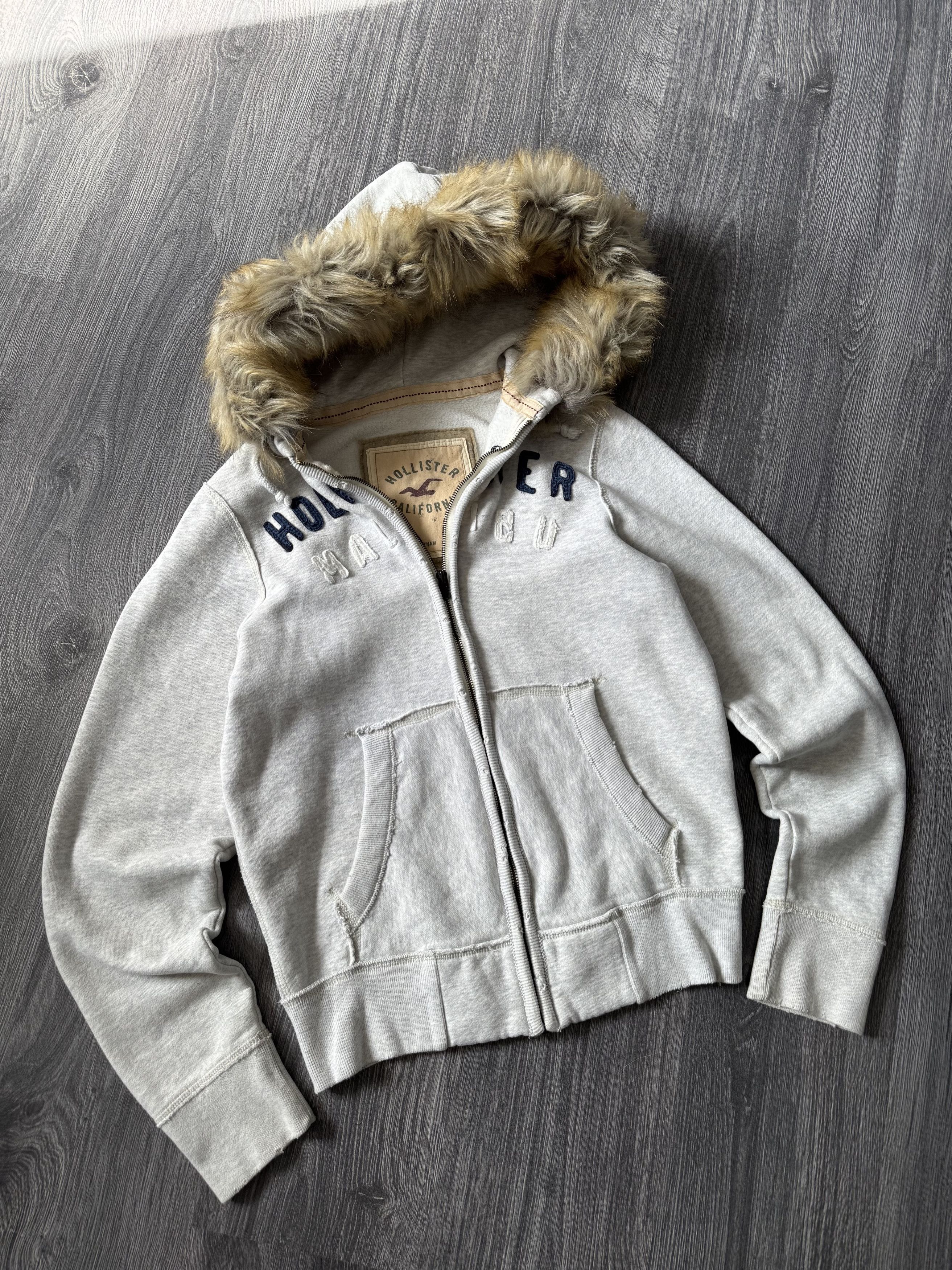 00s archive GAP fur zip hoodie Y2K グレー Vintage Y2K Grey Gap Sherpa Lined Zip Up Hoodie (XL/XXL