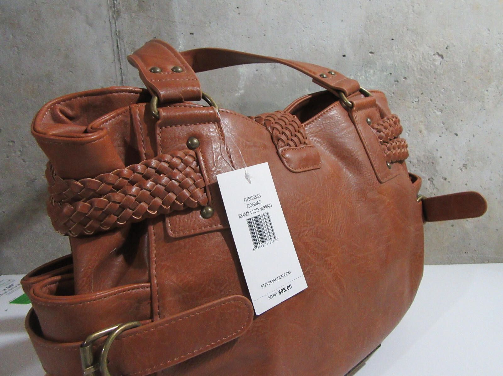 Steve Madden Steve Madden BSamba Leather Purse Satchel Tote NWT Size ONE SIZE - 6 Thumbnail