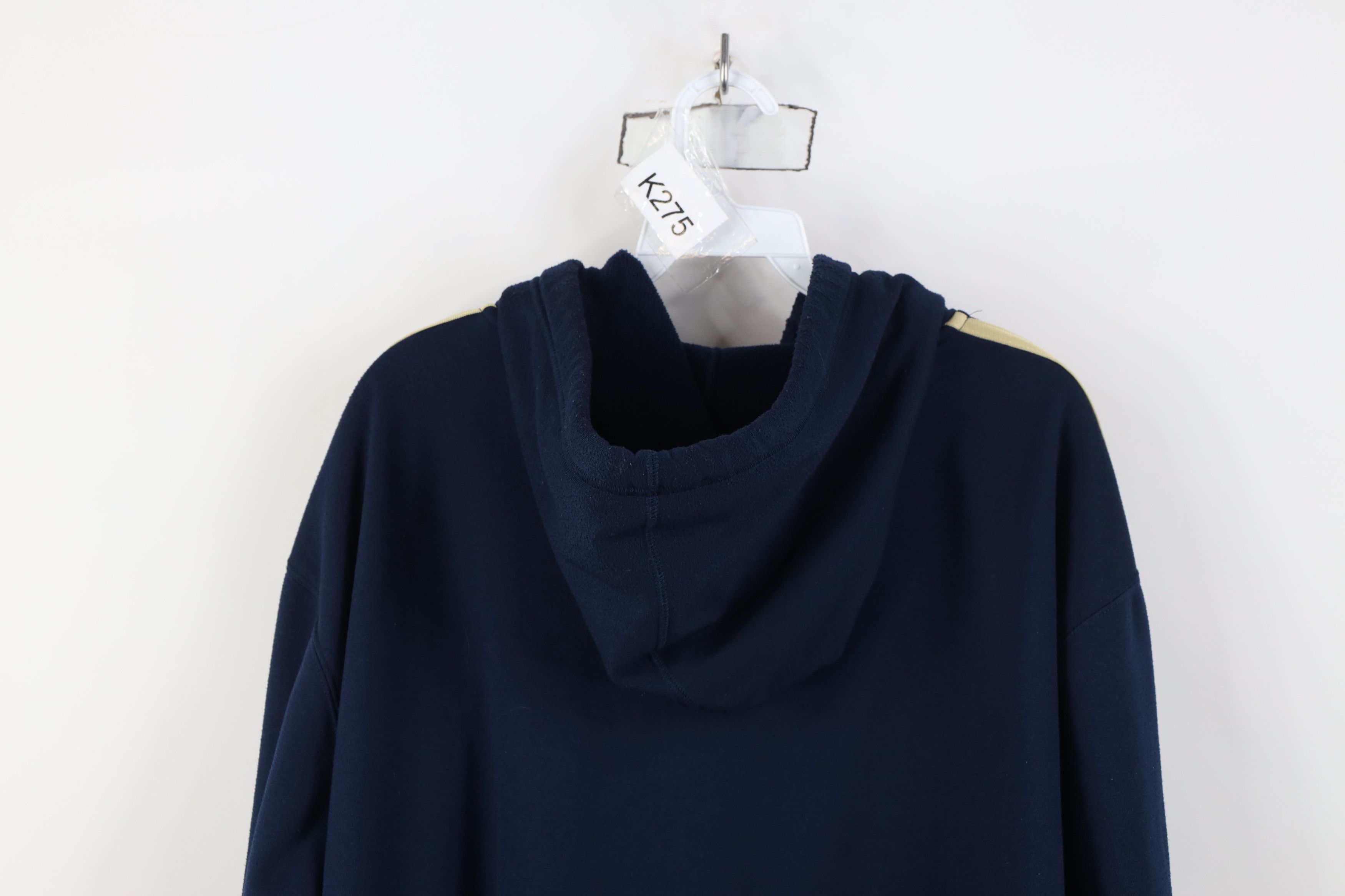 Adidas Vintage Adidas Notre Dame University Hoodie Sweatshirt Blue Size US XXL / EU 58 / 5 - 15 Thumbnail