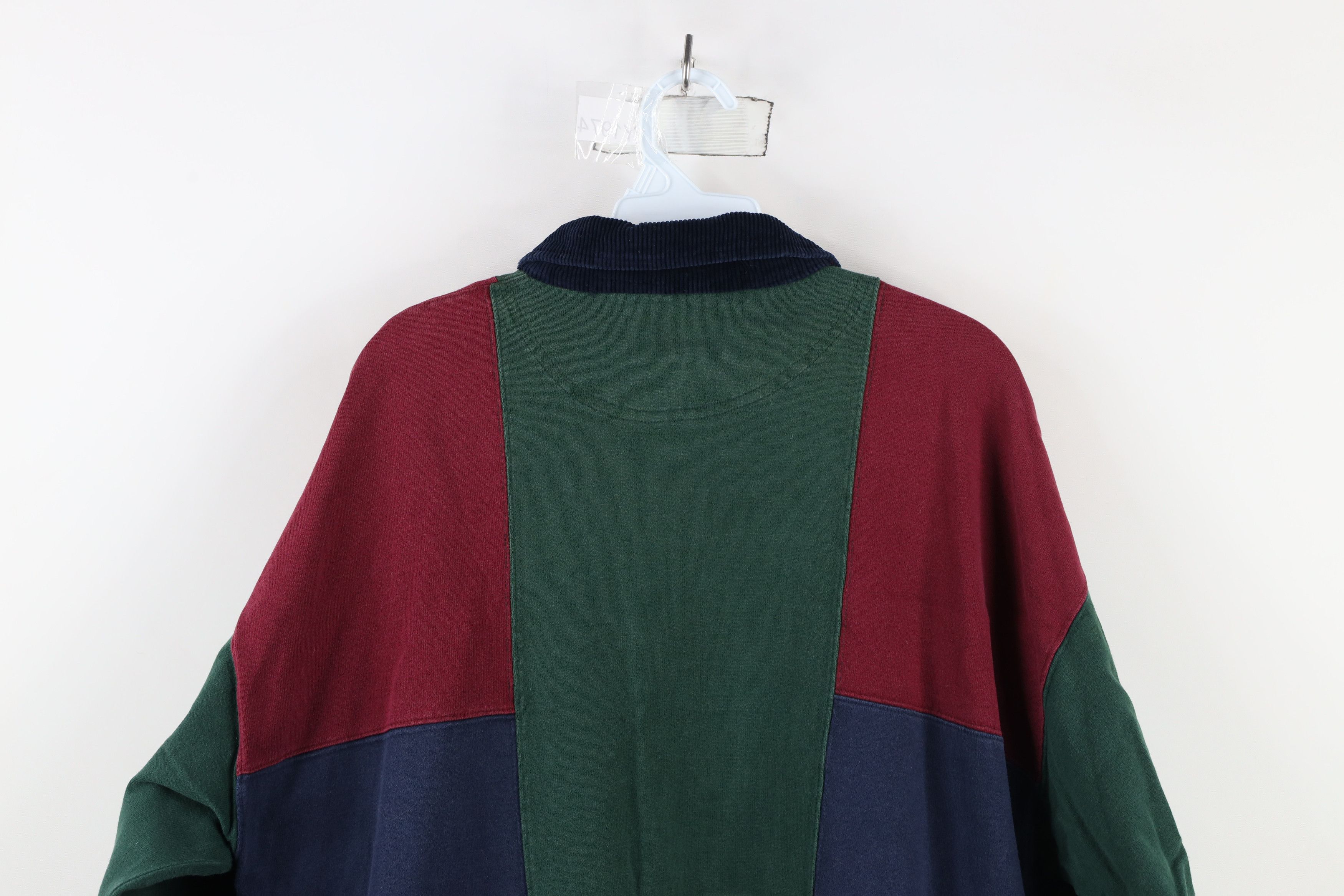 Vintage Vintage 90s Streetwear Checkered Long Sleeve Rugby Polo Size US L / EU 52-54 / 3 - 10 Thumbnail
