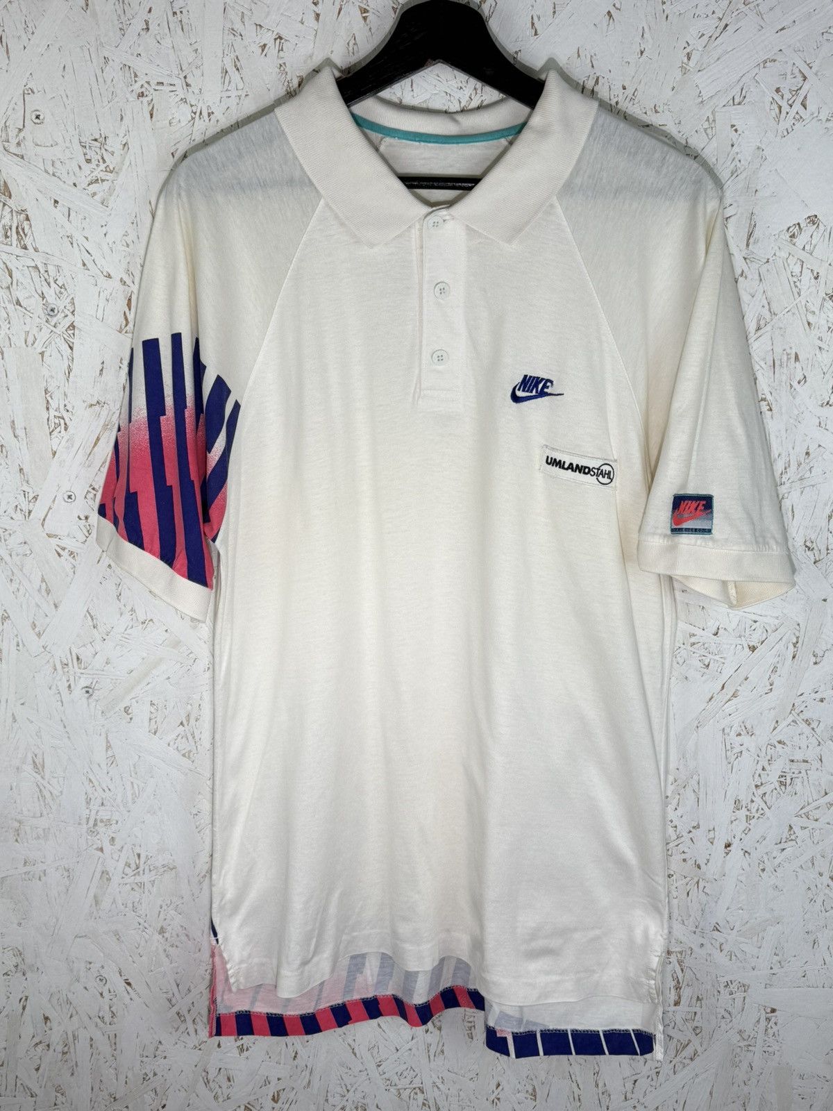 Nike × Vintage Nike Challenge Court polo shirt 1990 Agassi hot