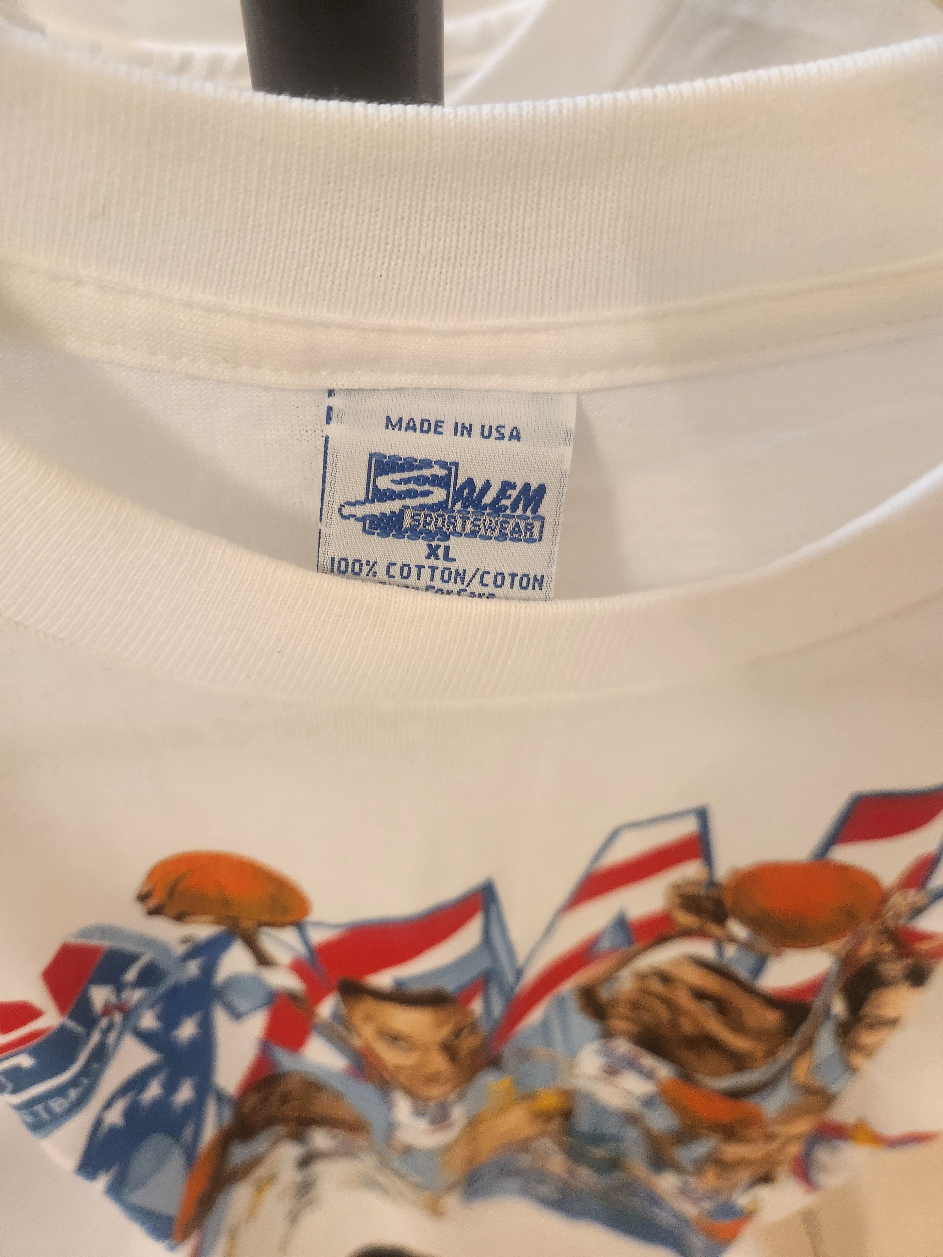 Salem Sportswear 1992 basketball Dreamteam Vintage Shirt Single Stitch Size US XL / EU 56 / 4 - 5 Thumbnail