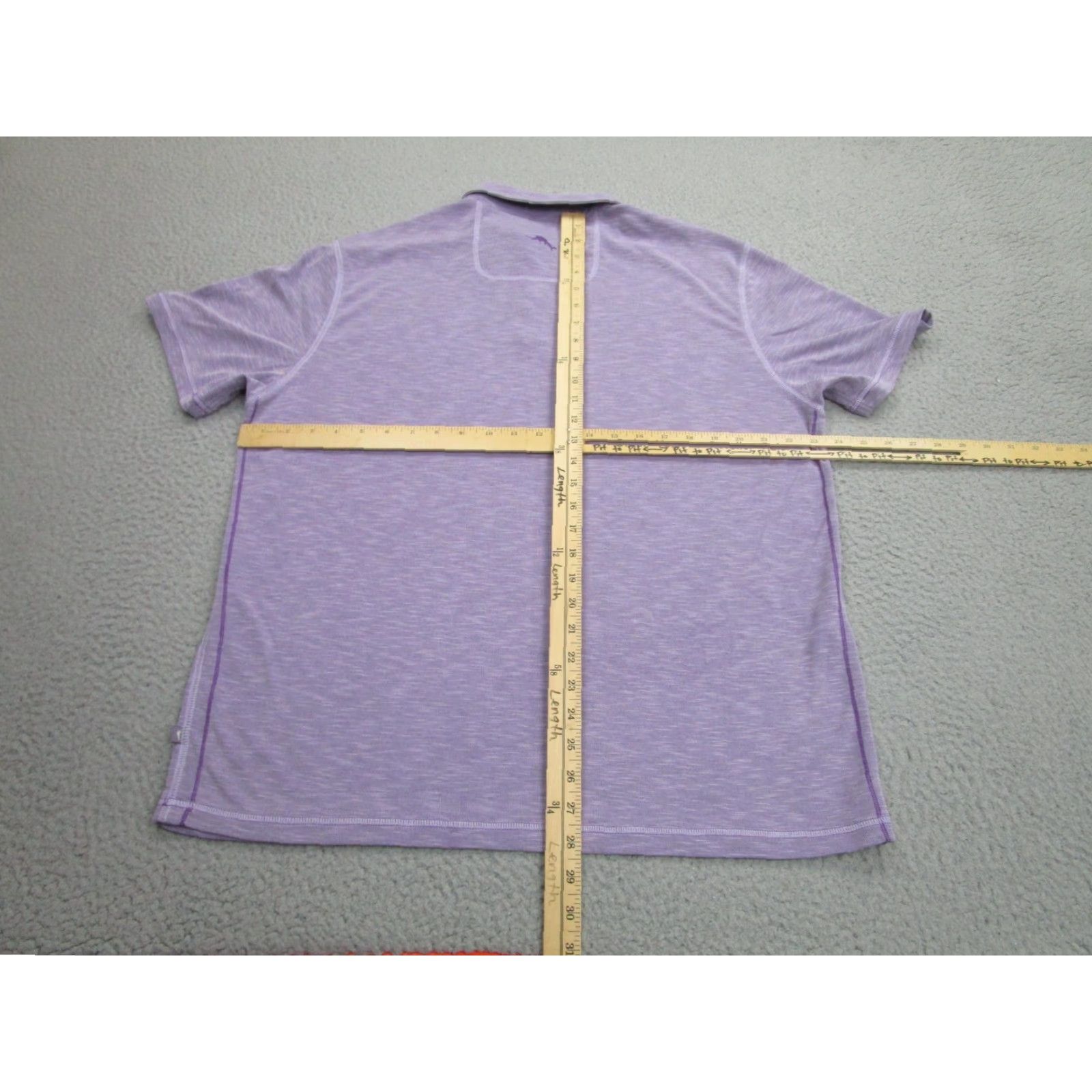 Tommy Bahama Tommy Bahama Polo Shirt Mens L Purple IslandZone 37.5 Modal Blend Tech Jersey Moisture Wicking Collared Short Sleeve Embroidered Logo Golf/IslandZone Size US L / EU 52-54 / 3 - 6 Thumbnail