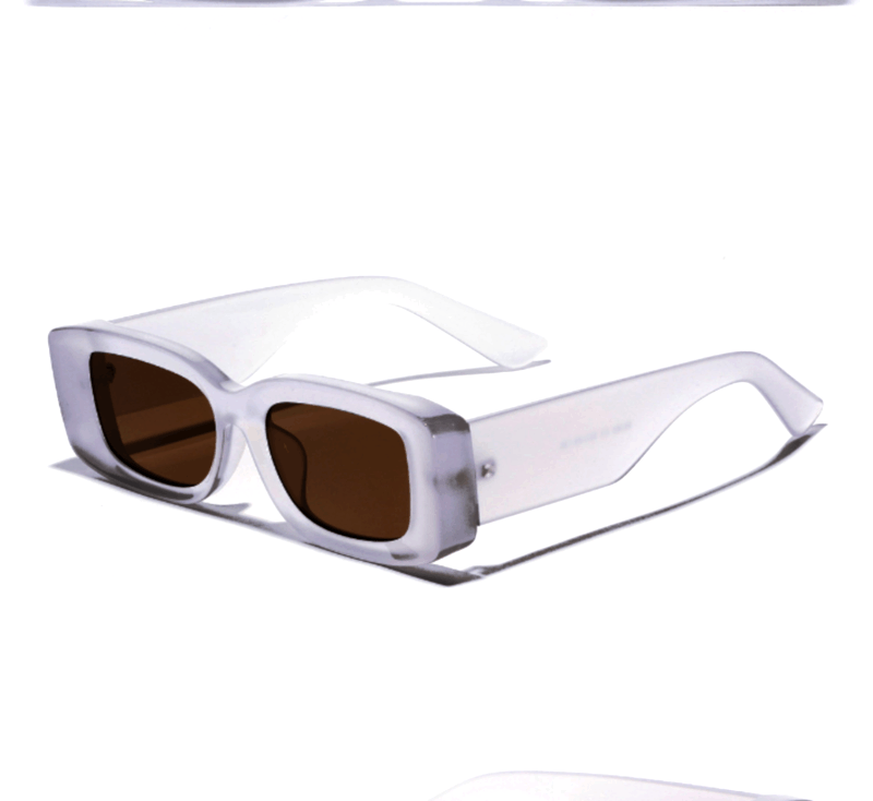 Vintage Vintage Luxury Cat-Eye Square Dull Clear Aviation Sunglasses Size ONE SIZE - 1 Thumbnail