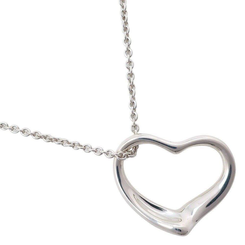 Tiffany & Co. Tiffany & Co. Elsa Peretti Open Heart Pendant Necklace Sterling Silver Size ONE SIZE - 1 Thumbnail