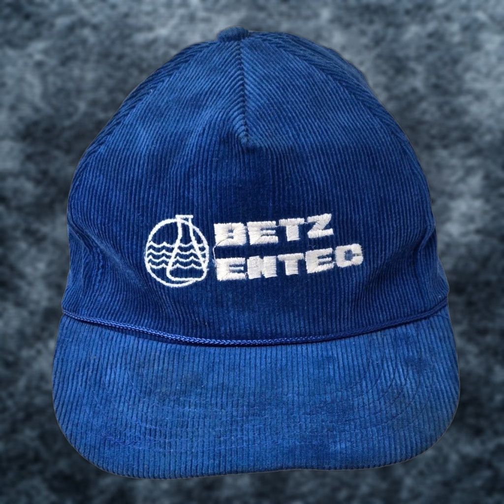 Vintage VINTAGE Betz Entec Snapback Corduroy Trucker Hat Blue Adjustable Embroidered Men Size ONE SIZE - 1 Thumbnail