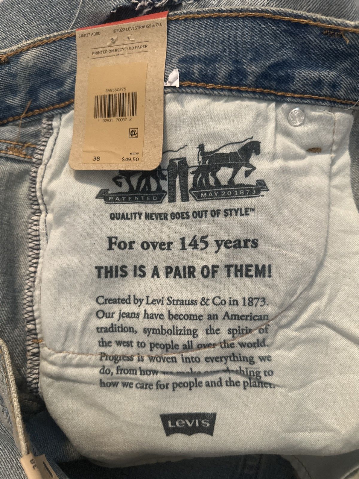 Levi's Vintage Clothing Brand new Levi’s 511 slim shorts Size US 38 / EU 54 - 5 Thumbnail