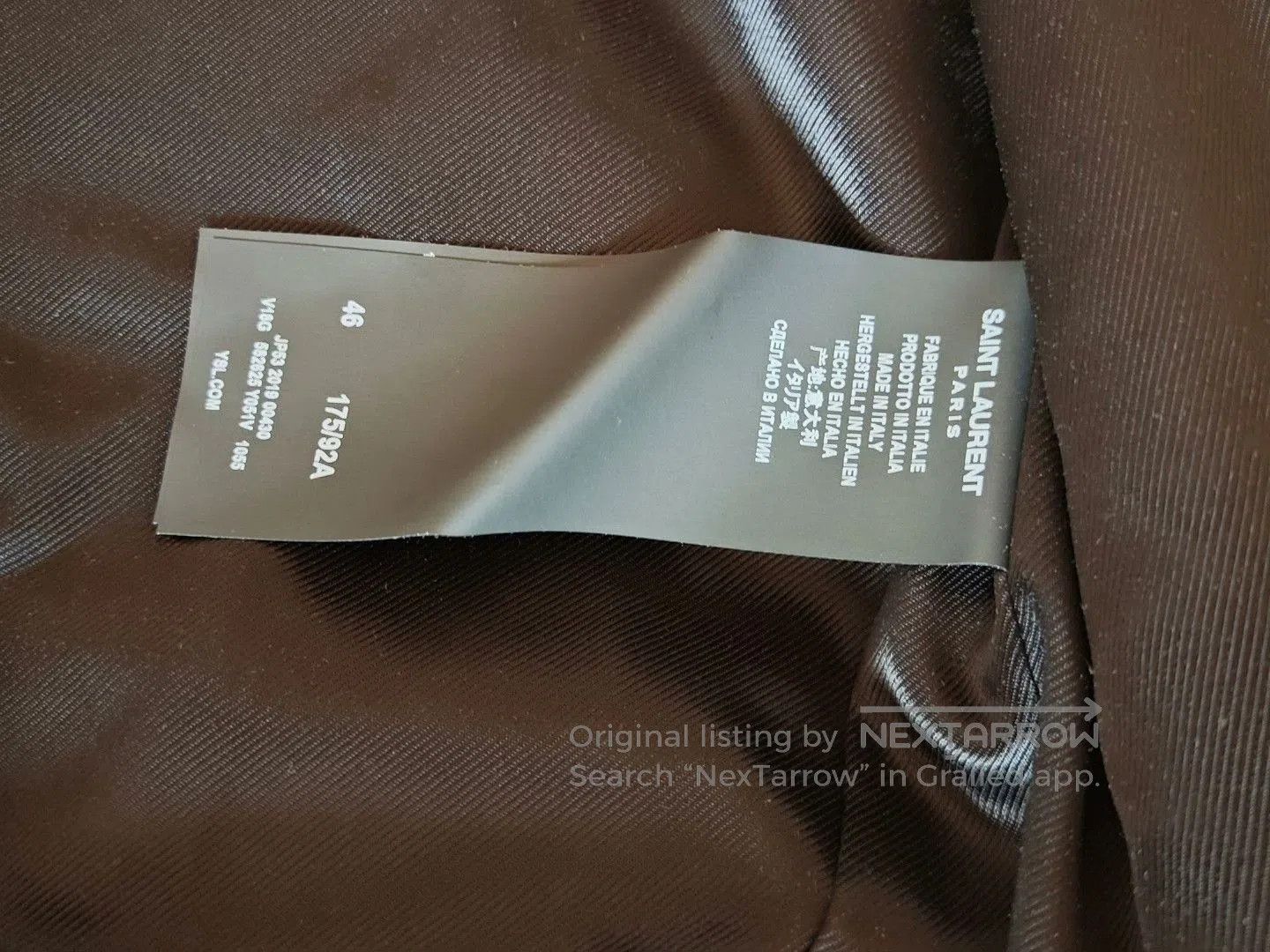 Saint Laurent Paris Saint Laurent Black Gold Stripe Jacket. Size US S / EU 44-46 / 1 - 2 Thumbnail