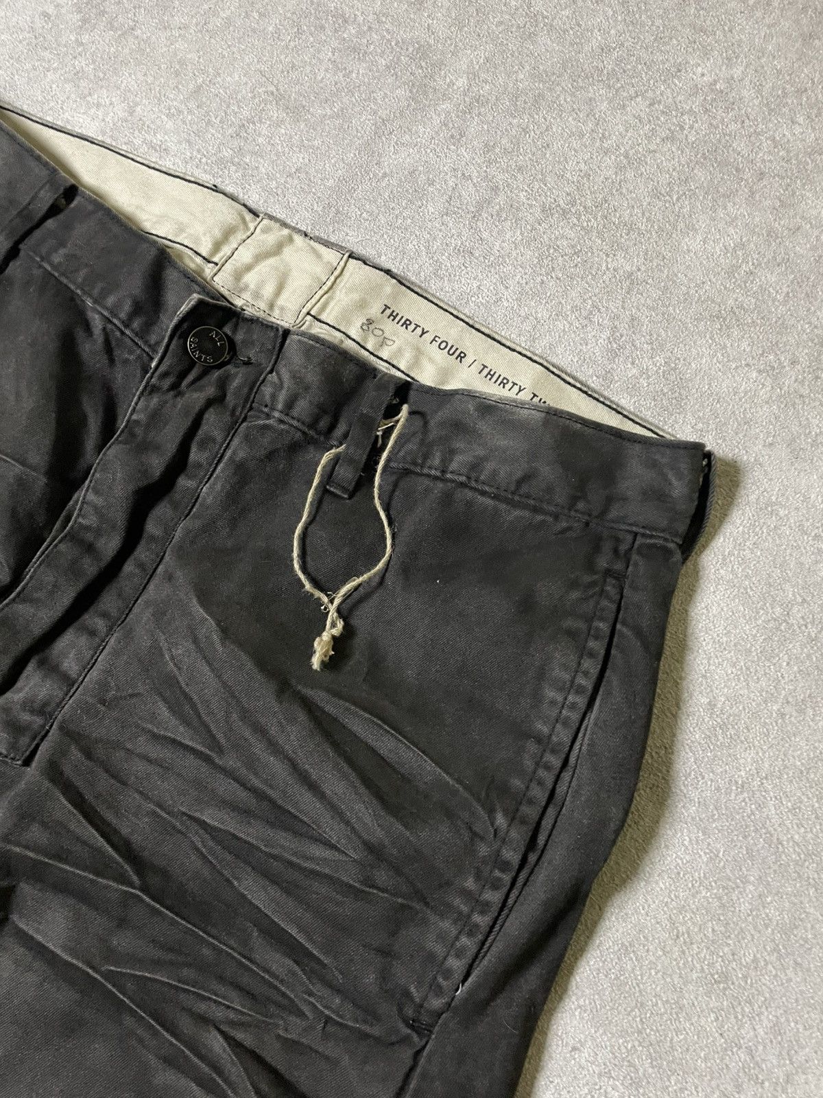 Allsaints Skull Allsaints Rick Owens Style Drop Crotch Jeans Size US 32 / EU 48 - 6 Thumbnail