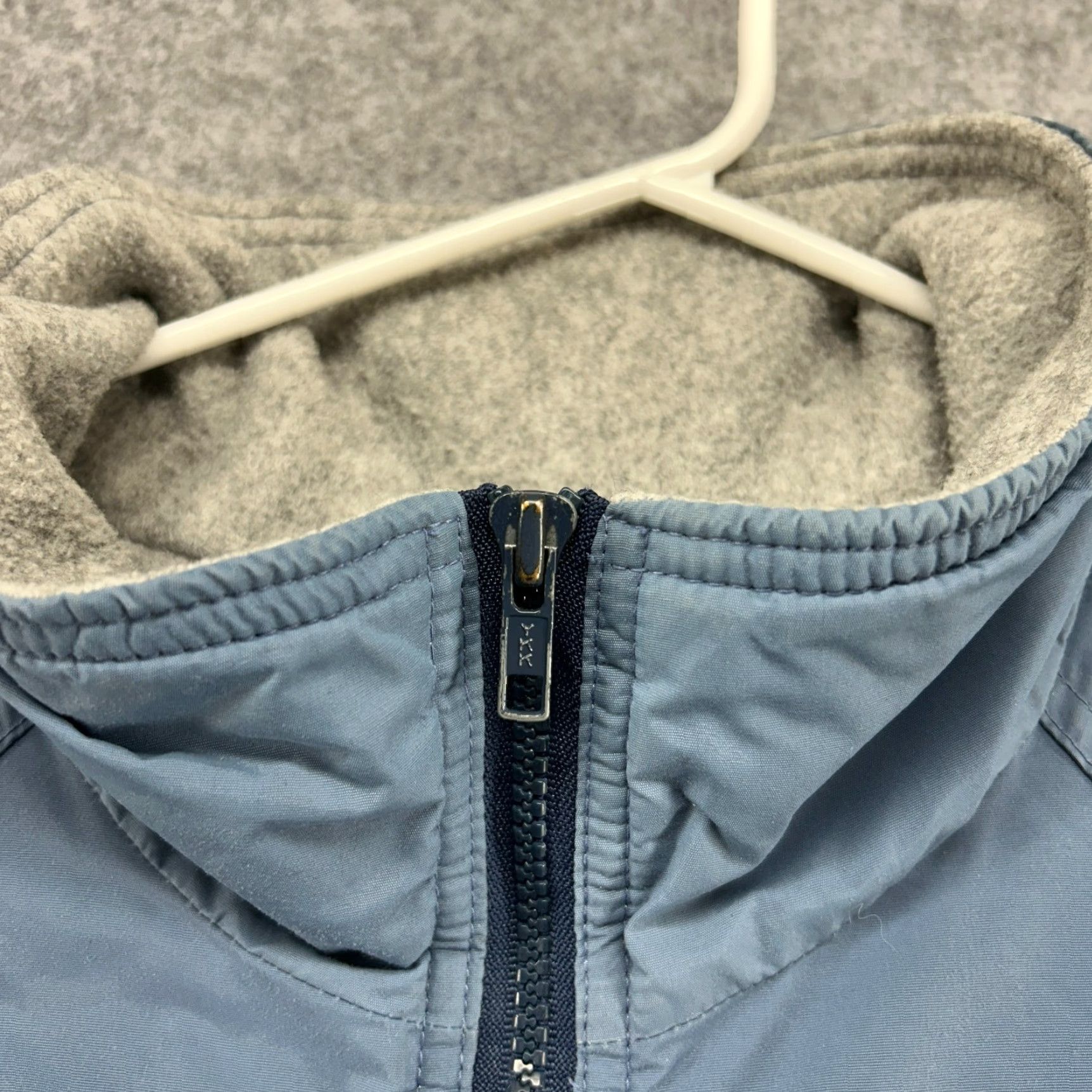 Patagonia VINTAGE Patagonia Jacket Parka Men XL Blue Nylon Shell Fleece Lined Logo 80s 90s Zip Mid-Length Quilted Size US XL / EU 56 / 4 - 3 Thumbnail