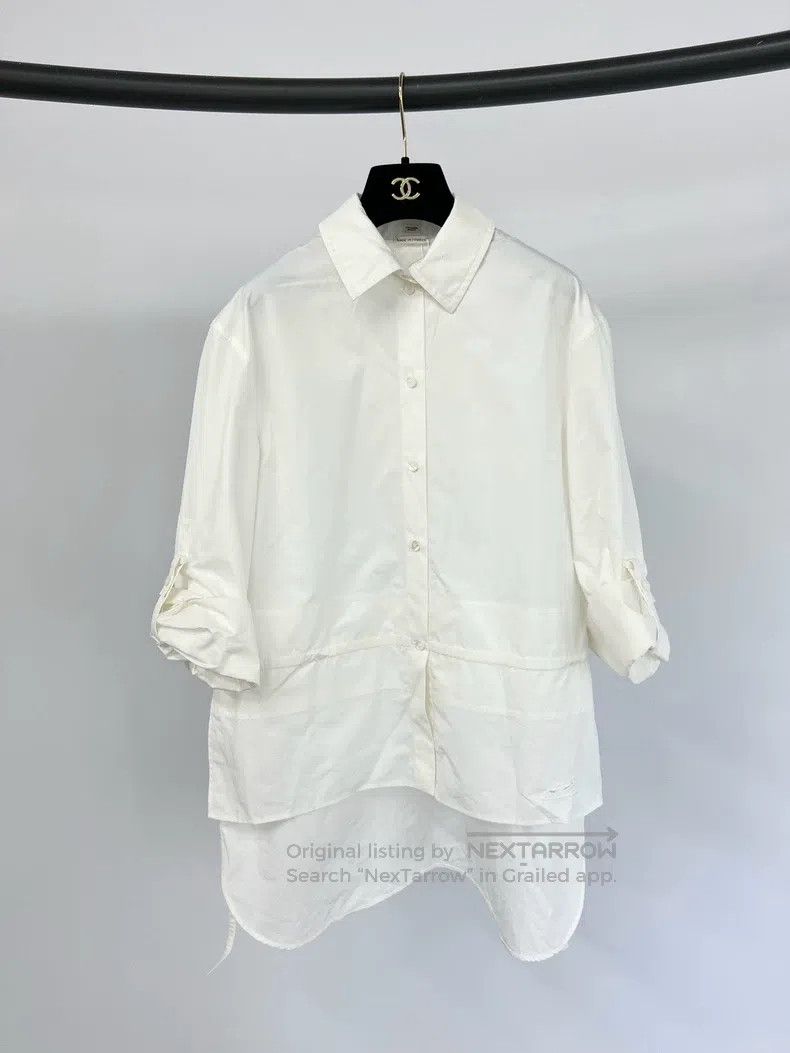 Hermes Hermes Design white waist-tie shirt Size XS / US 0-2 / IT 36-38 - 1 Thumbnail