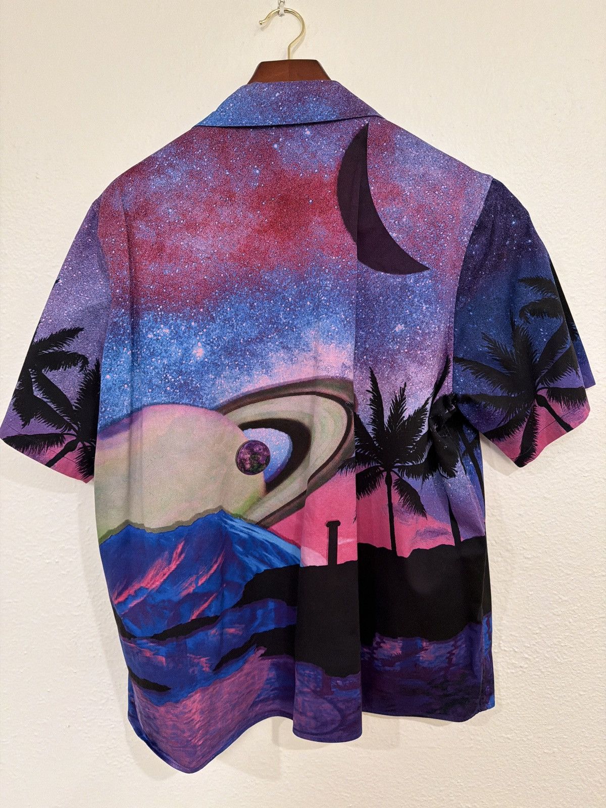Valentino Valentino Cosmic Island Print Camp Collar Shirt Size US M / EU 48-50 / 2 - 2 Thumbnail
