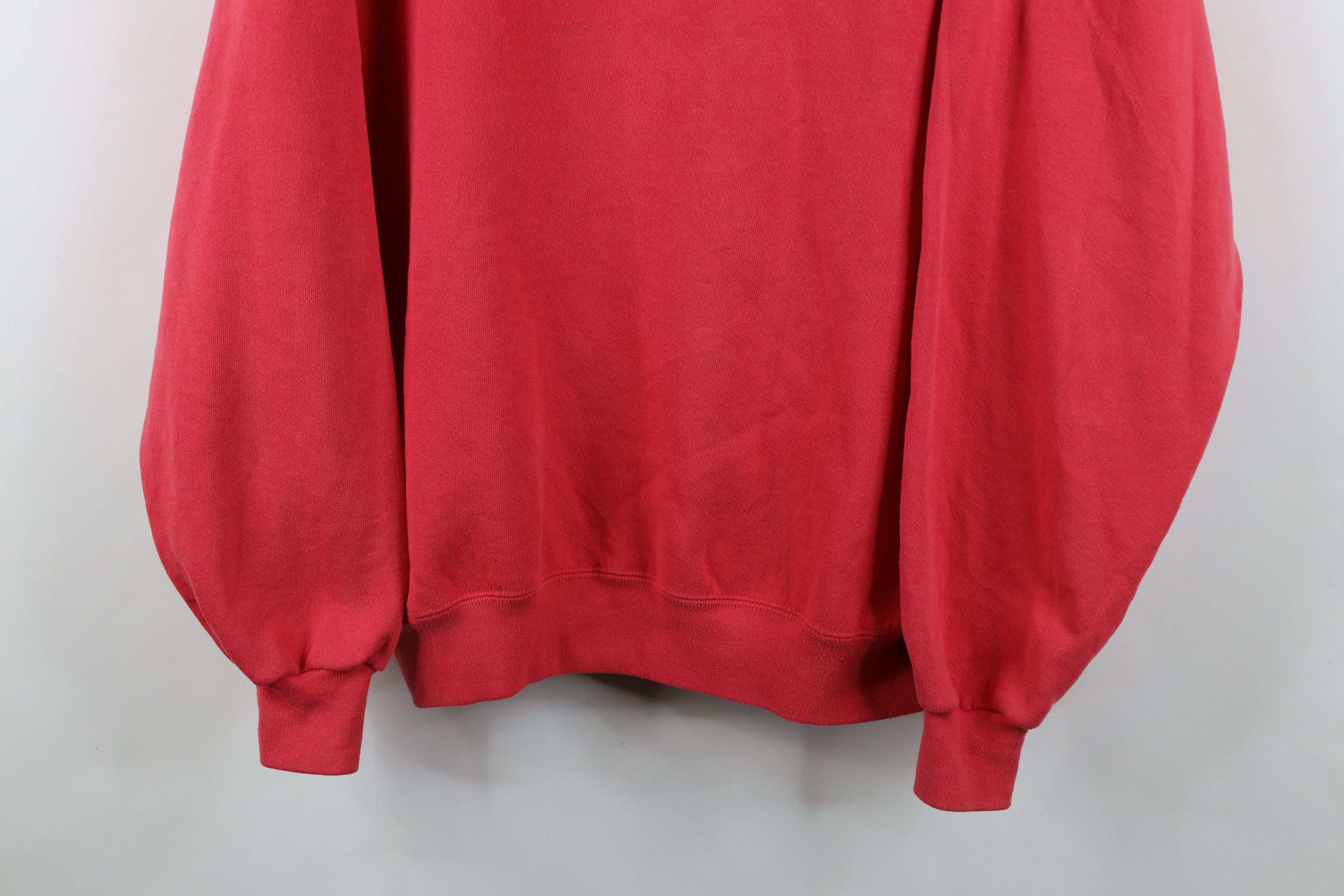 Vintage Vintage 90s Streetwear Blank Crewneck Sweatshirt Pink USA Size 3XL / US 20-22 - 3 Thumbnail