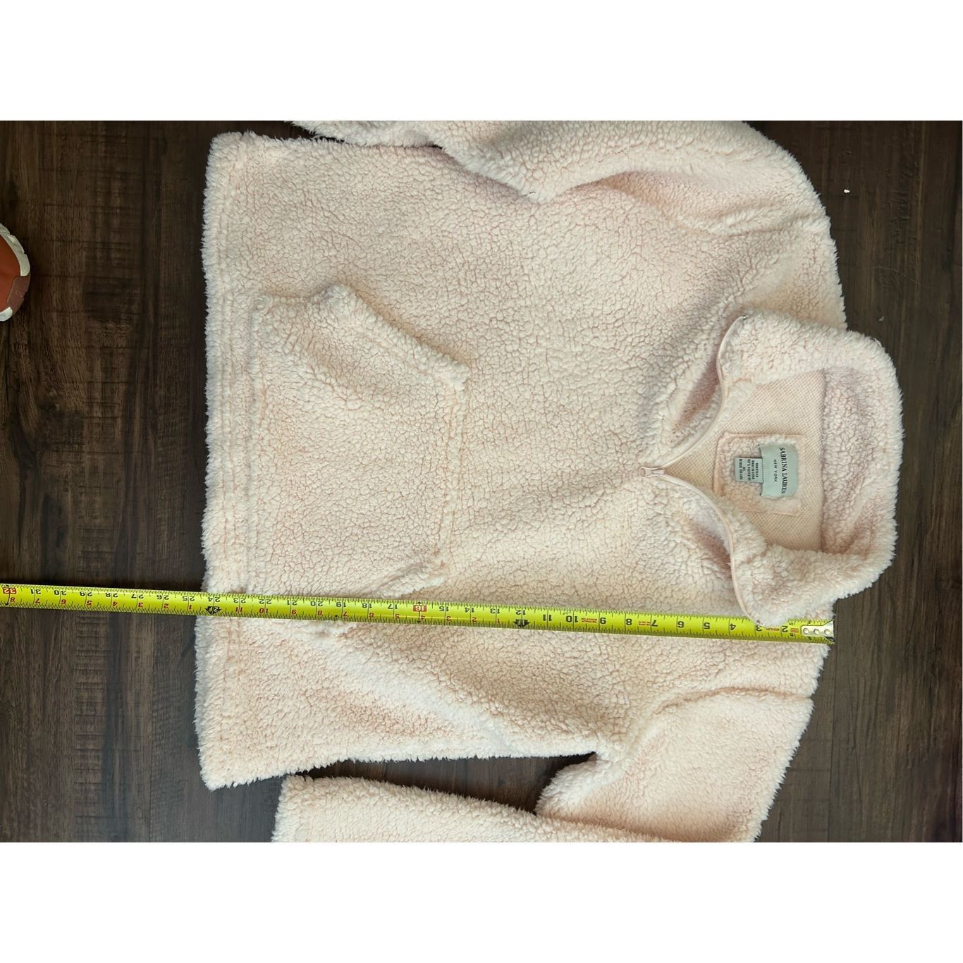 Lauren Ralph Lauren Sabrina Lauren NYC Sherpa Fleece Half-Zip Sweatshirt in Pale Size XL / US 12-14 / IT 48-50 - 3 Thumbnail