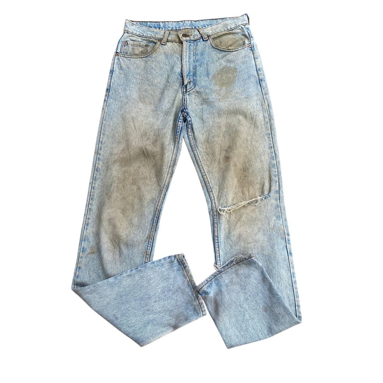 Levi's × Vintage SUPER CRAZY DIRTY VINTAGE LEVIS 1989 DENIM LOT 606 BJ07-10 Size US 28 / EU 44 - 14 Thumbnail