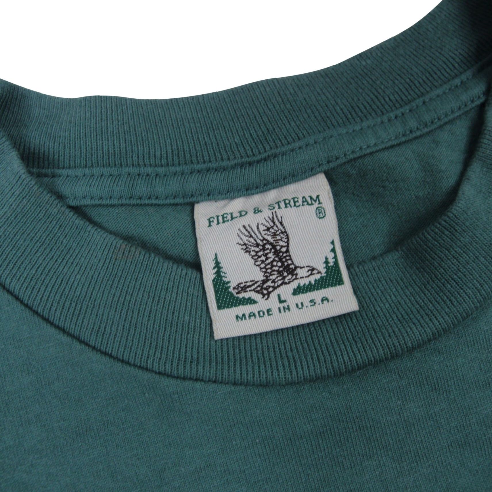 Altea VINTAGE Field & Stream Outfitters Mens Large T-Shirt Teal Graphic Shirt Size US L / EU 52-54 / 3 - 4 Thumbnail