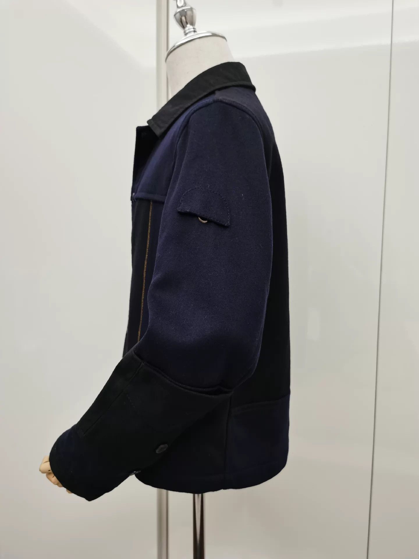 Valentino Valentino Mixed Fabric Paneled Jacket 48 Size US M / EU 48-50 / 2 - 5 Thumbnail