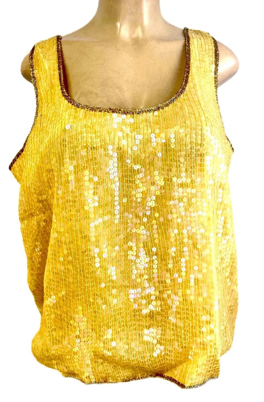 Other Sequin Top Yellow size 18 Size XXL / US 16-18 / IT 52-54 - 2 Thumbnail