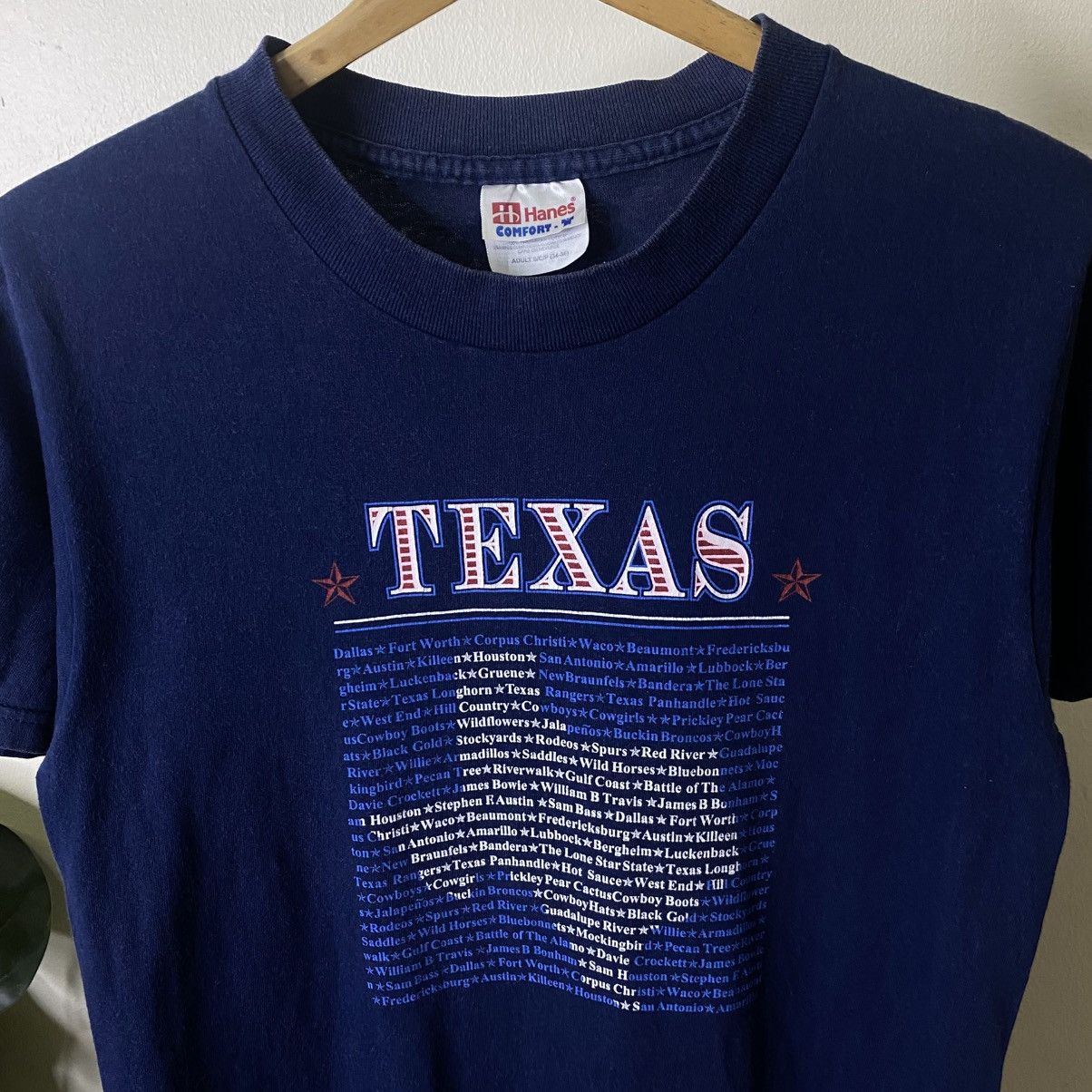 Vintage 1990s Texas Cities Streetwear T Shirt Size US S / EU 44-46 / 1 - 2 Thumbnail